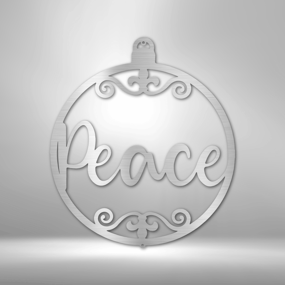 Peace Ornament Steel Sign Steel Art Wall Metal Decor-Express Your Love Gifts