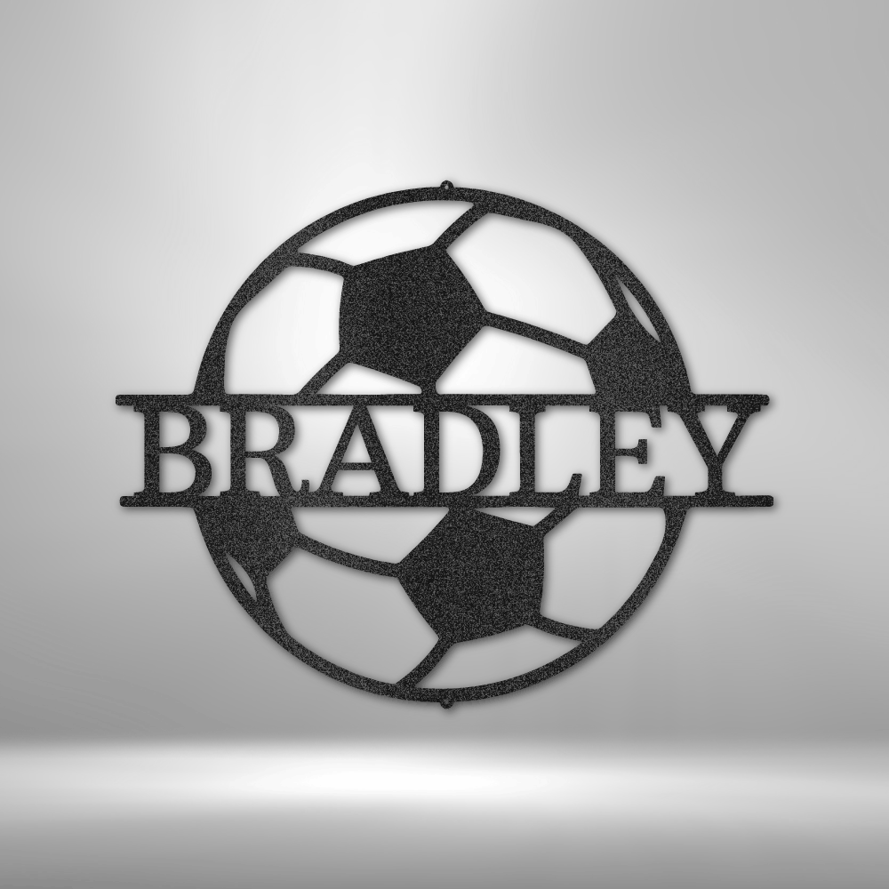 Personalized Soccer Monogram Steel Sign Steel Art Wall Metal Decor-Express Your Love Gifts