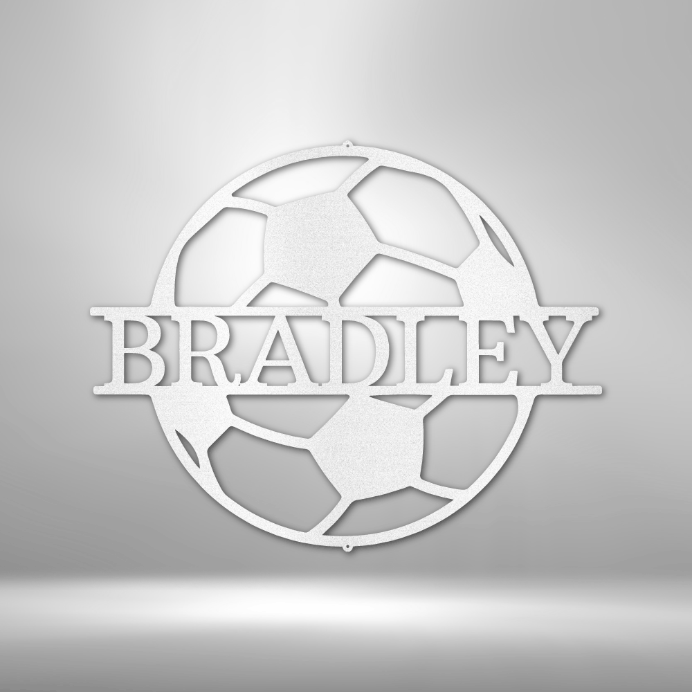 Personalized Soccer Monogram Steel Sign Steel Art Wall Metal Decor-Express Your Love Gifts