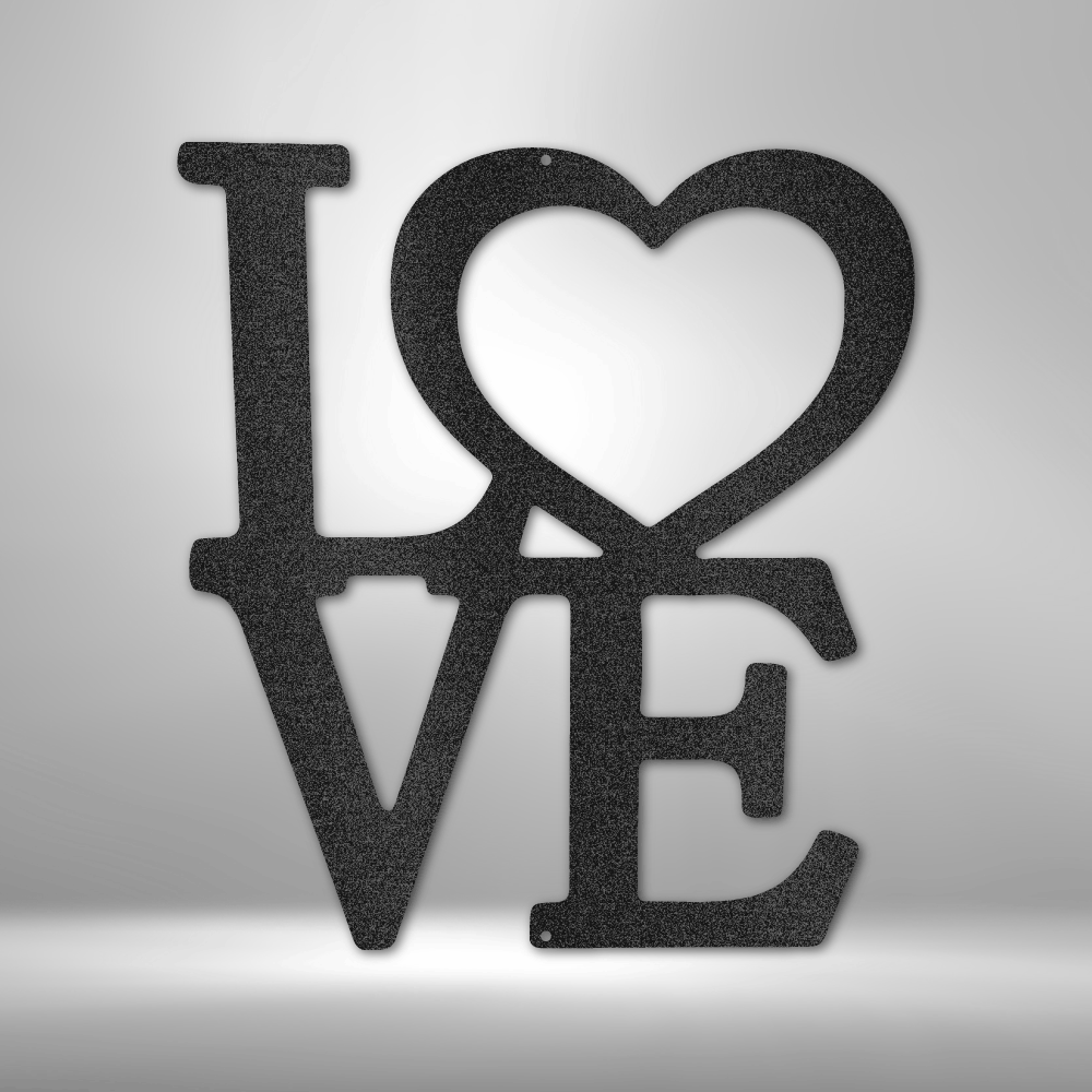 Classic Love Steel Sign Steel Art Wall Metal Decor-Express Your Love Gifts