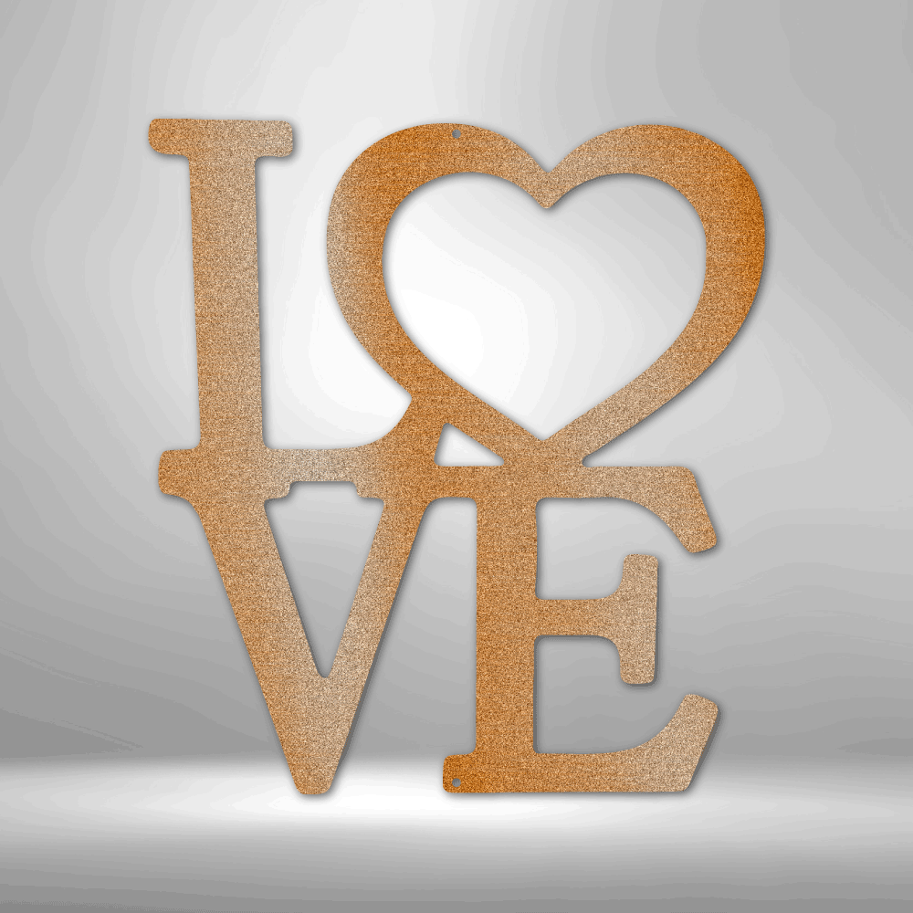 Classic Love Steel Sign Steel Art Wall Metal Decor-Express Your Love Gifts