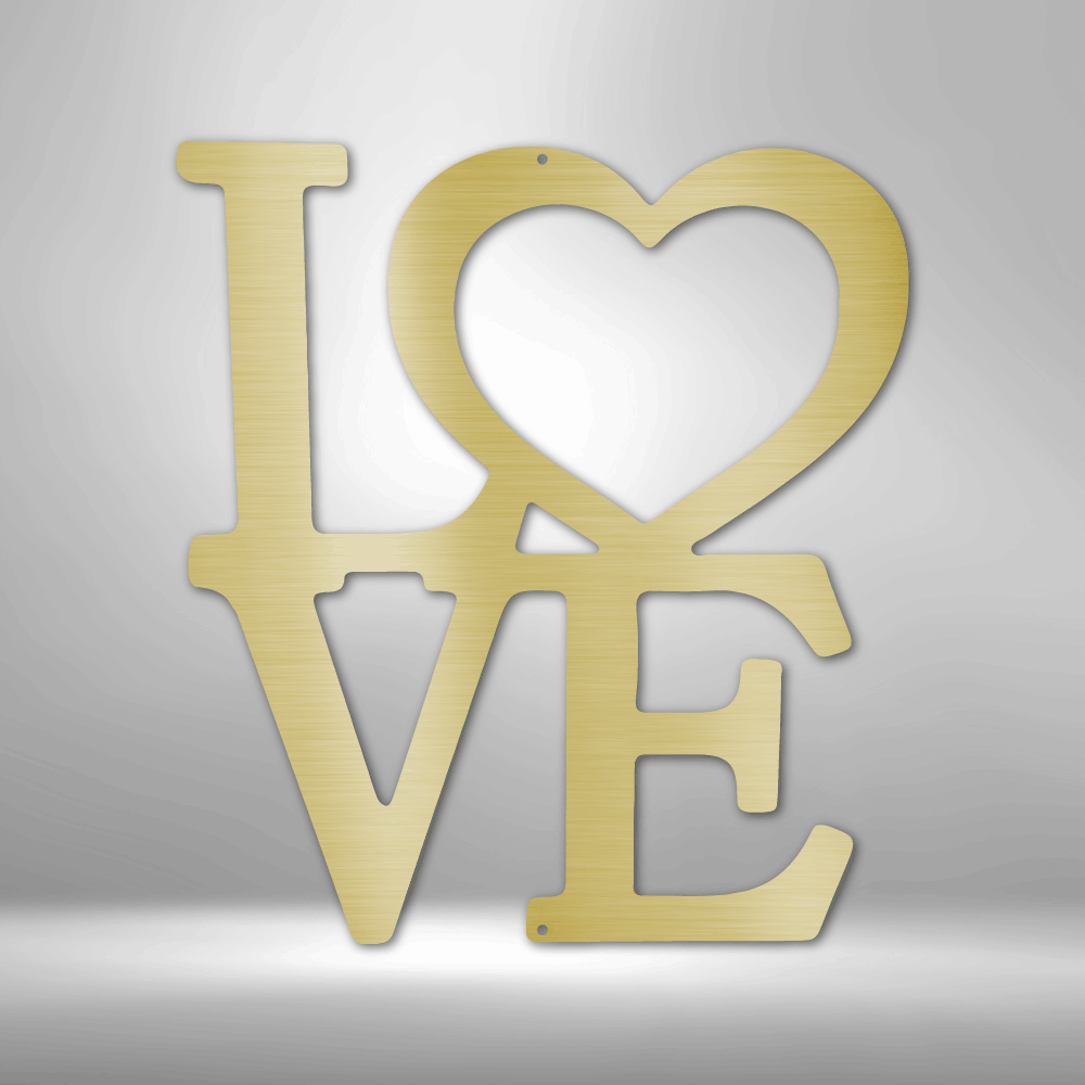 Classic Love Steel Sign Steel Art Wall Metal Decor-Express Your Love Gifts