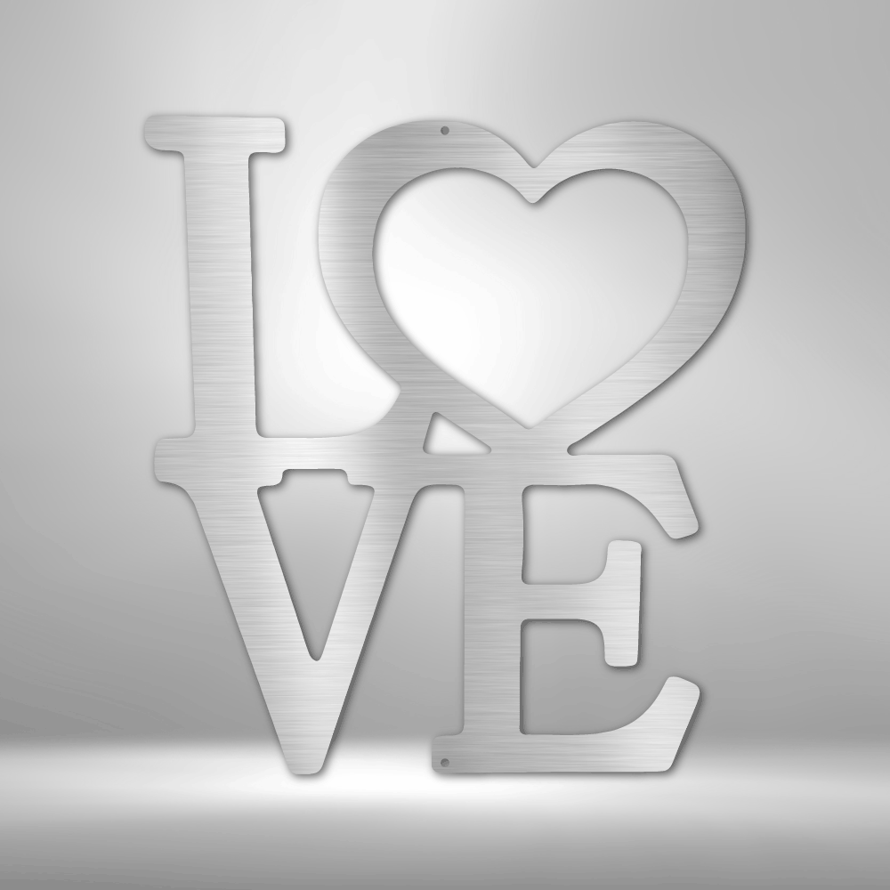 Classic Love Steel Sign Steel Art Wall Metal Decor-Express Your Love Gifts