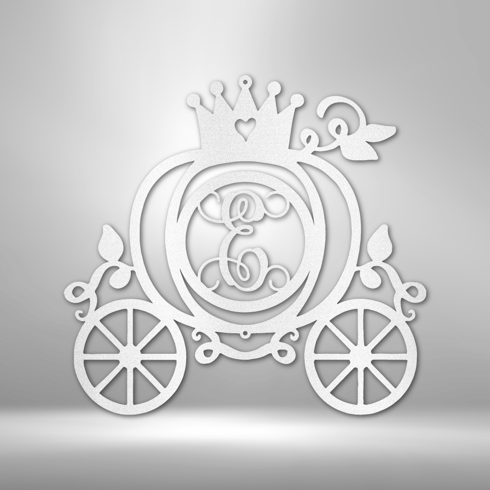 Personalized Carriage Initial Monogram Steel Sign Steel Art Wall Metal Decor-Express Your Love Gifts