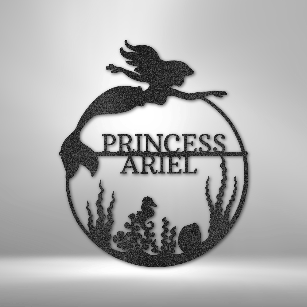 Personalized Mermaid 1 Monogram Steel Sign Steel Art Wall Metal Decor-Express Your Love Gifts