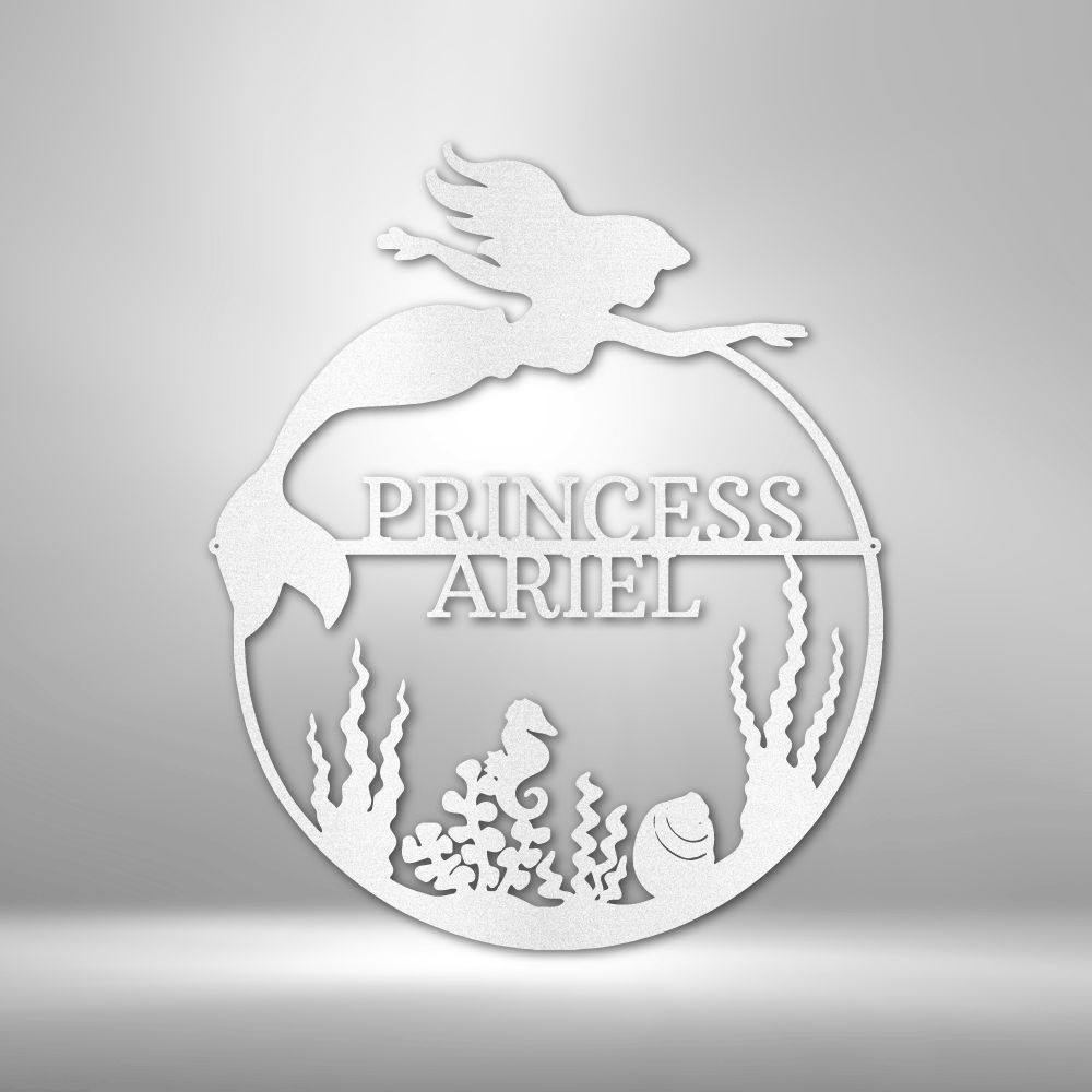 Personalized Mermaid 1 Monogram Steel Sign Steel Art Wall Metal Decor-Express Your Love Gifts