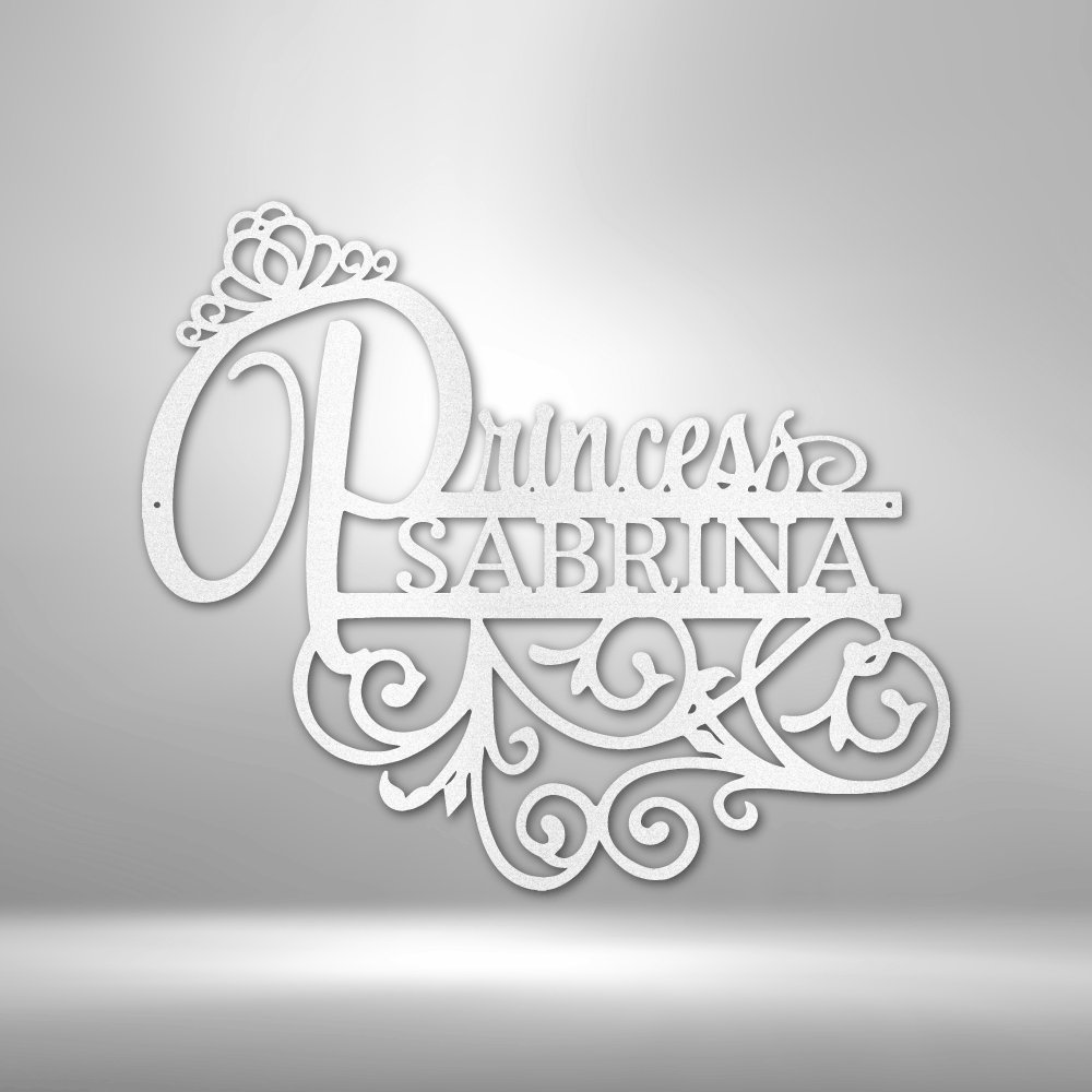 Personalized Princess Monogram Steel Sign Steel Art Wall Metal Decor-Express Your Love Gifts