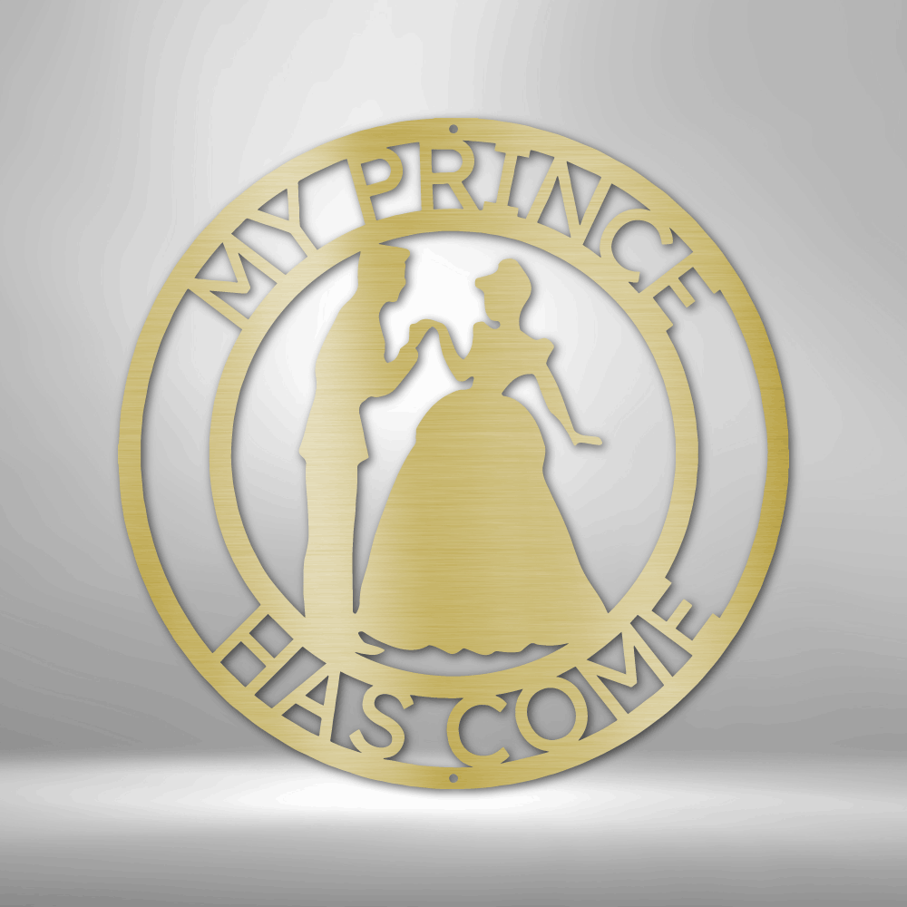 Personalized Prince and Princess Monogram Steel Sign Steel Art Wall Metal Decor-Express Your Love Gifts