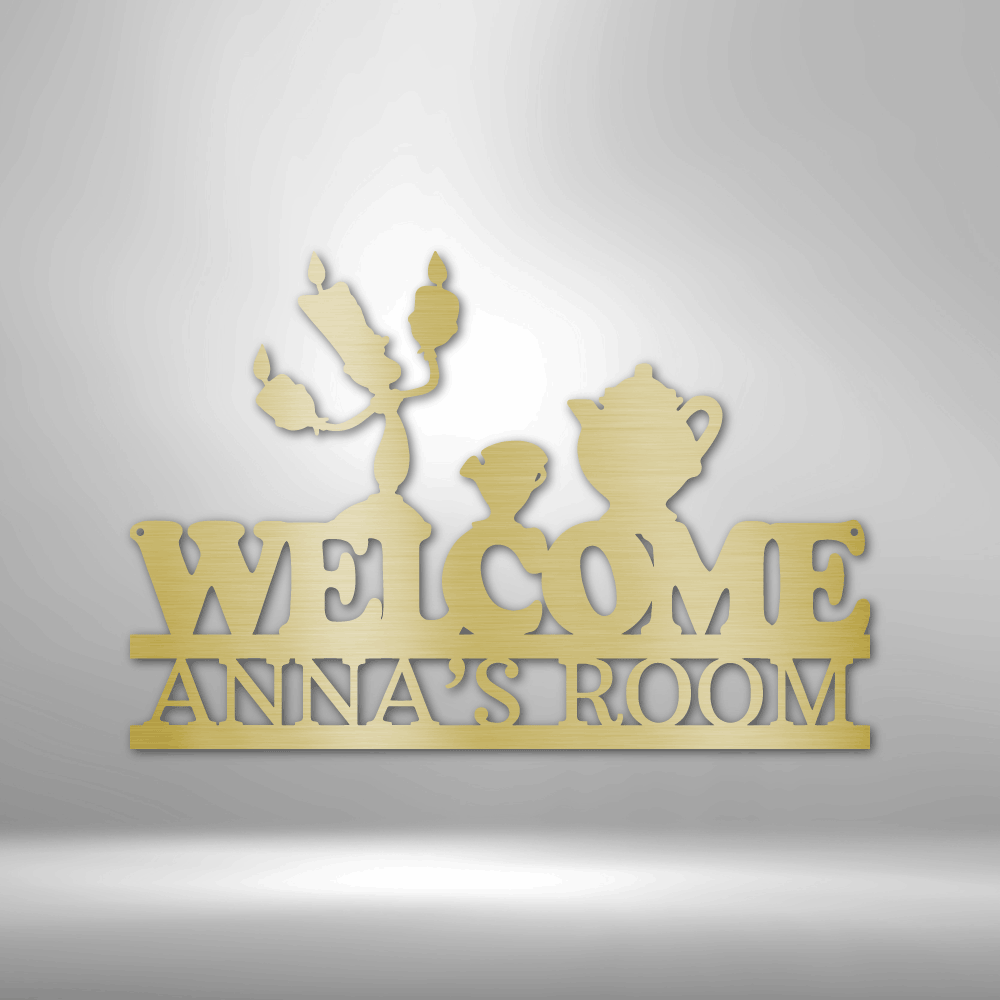 Personalized Be Our Guest Monogram Steel Sign Steel Art Wall Metal Decor-Express Your Love Gifts