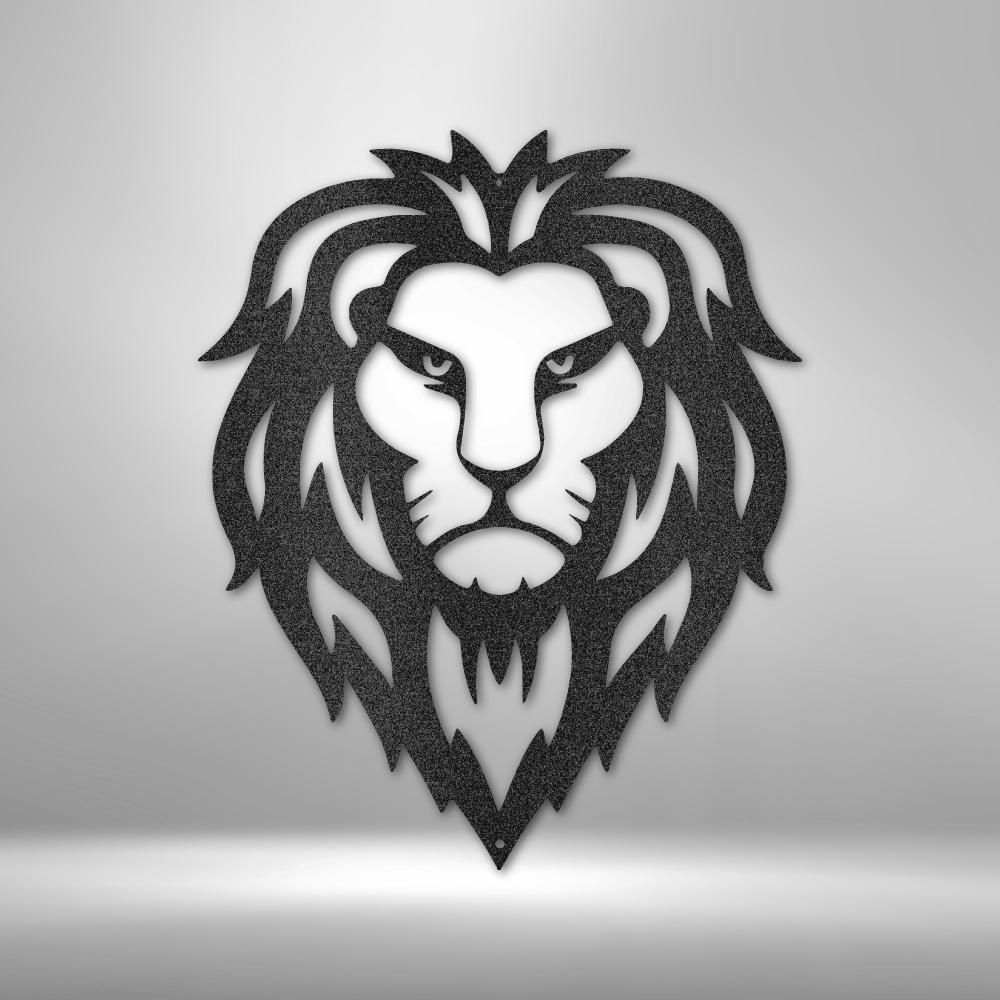 Lion Head Steel Sign Steel Art Wall Metal Decor-Express Your Love Gifts