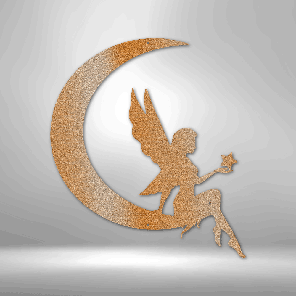 Fairy Moon Steel Sign Steel Art Wall Metal Decor-Express Your Love Gifts