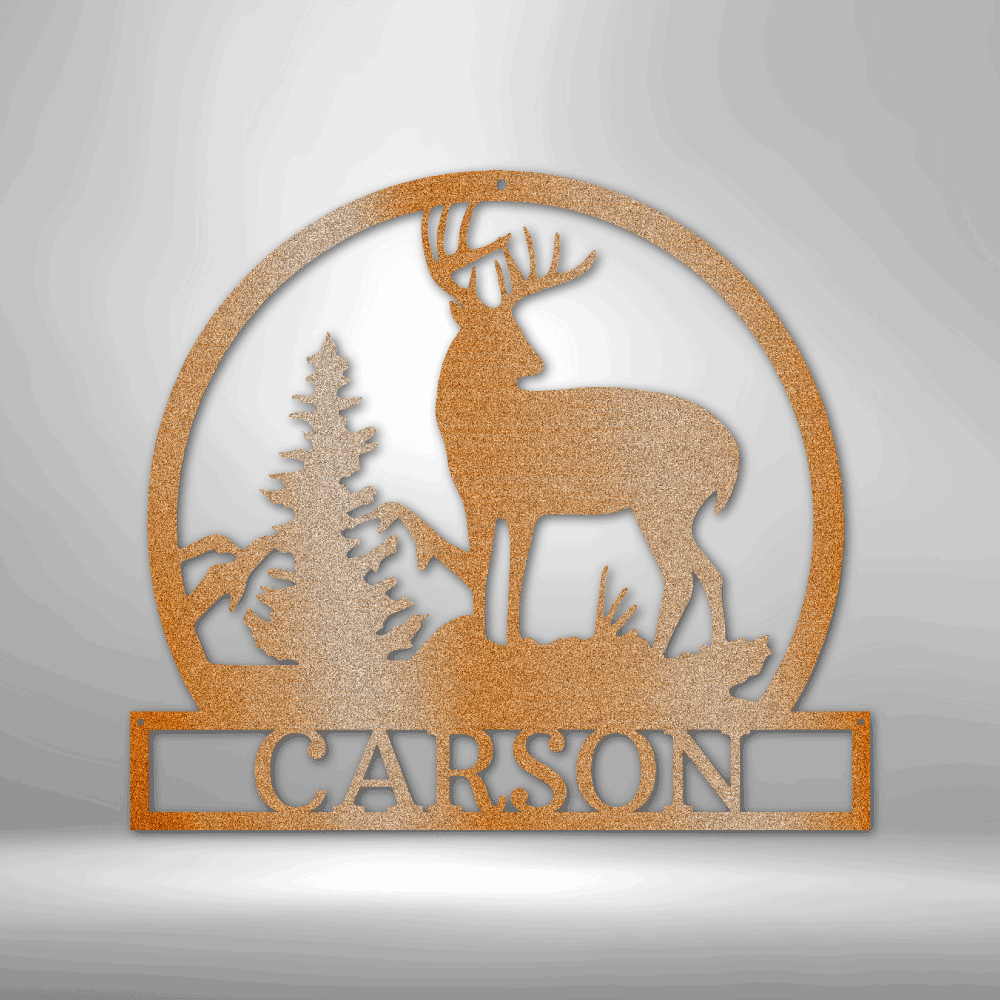 Outdoorsman Personalized Steel Metal Sign Wall Art