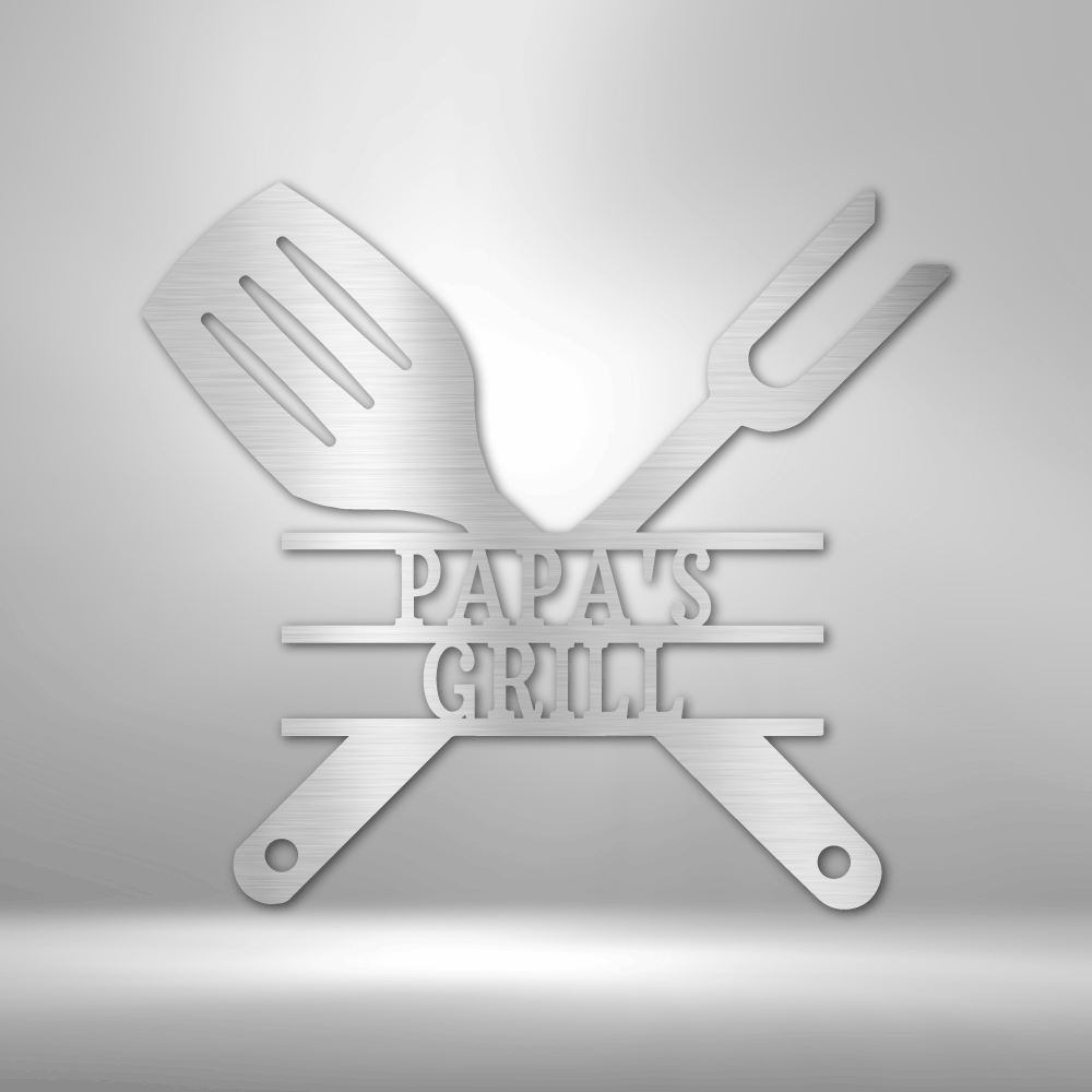 Personalized Grilling Utensils Steel Sign Steel Art Wall Metal Decor-Express Your Love Gifts