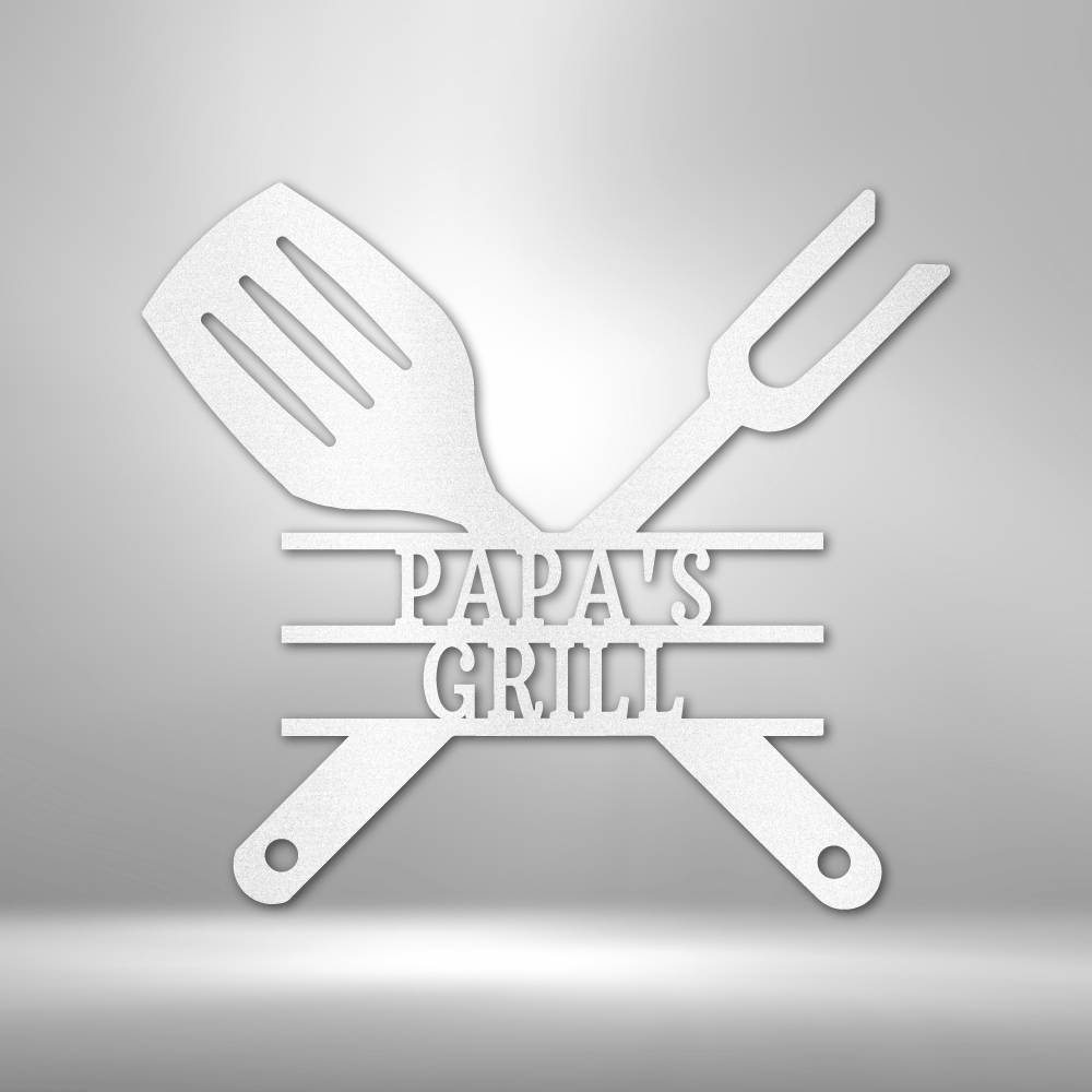 Personalized Grilling Utensils Steel Sign Steel Art Wall Metal Decor-Express Your Love Gifts