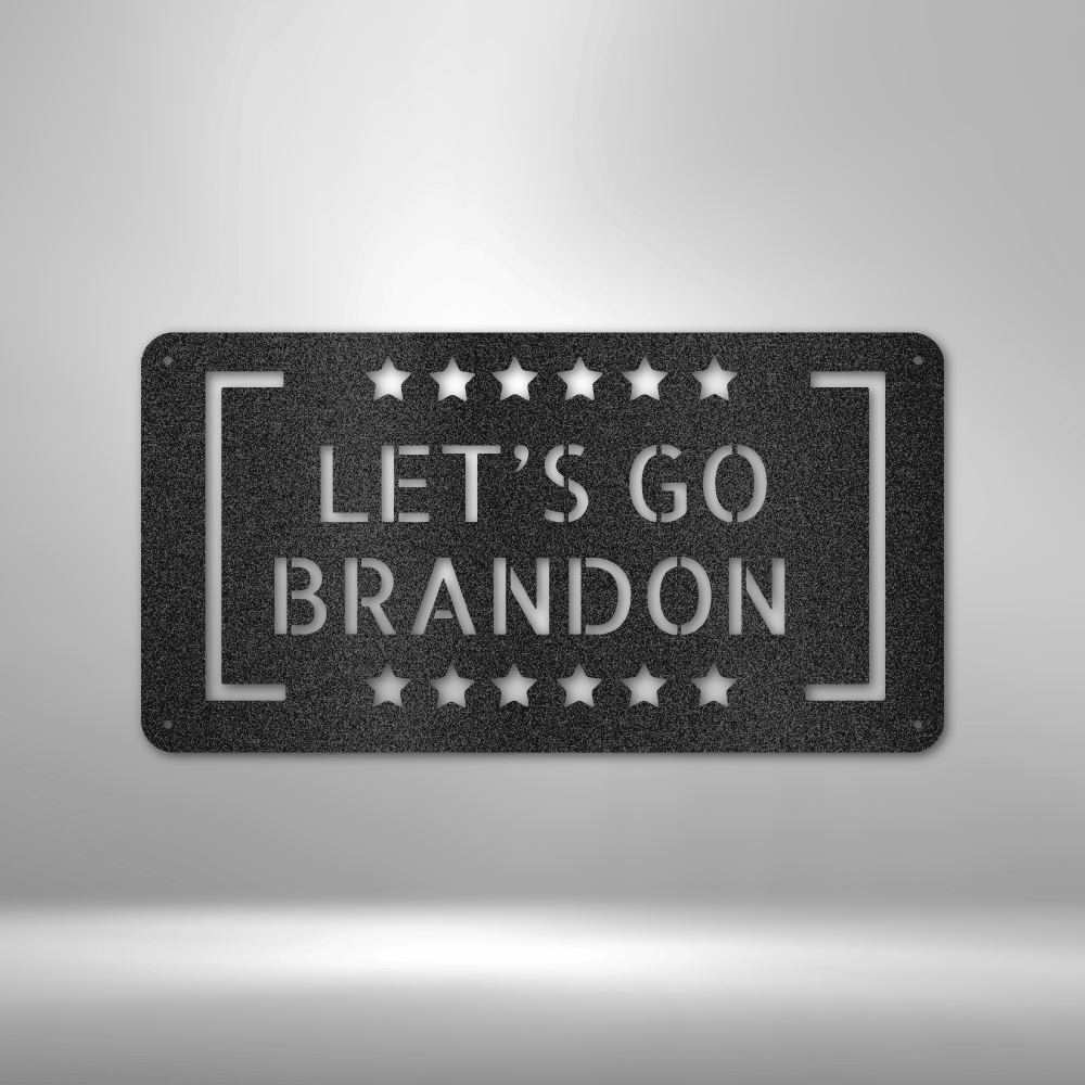 Personalized Let&#39;s Go Brandon Steel Sign Steel Art Wall Metal Decor-Express Your Love Gifts