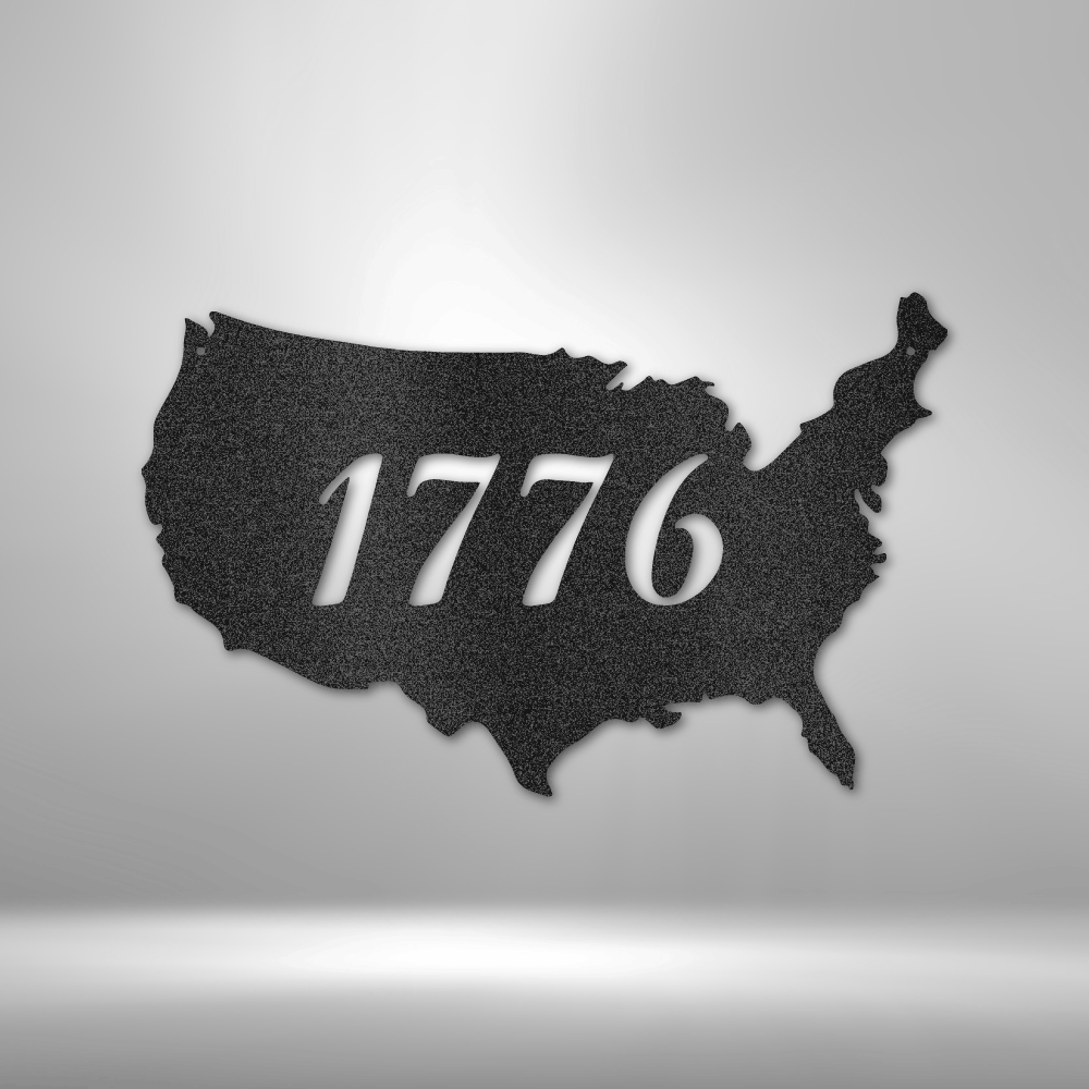 1776 US Steel Sign Steel Art Wall Metal Decor Steel Art Wall Metal Decor-Express Your Love Gifts