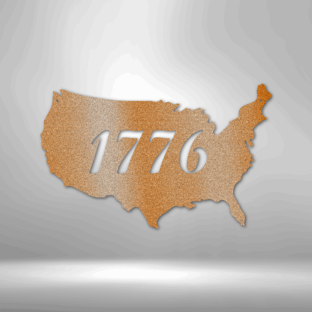 1776 US Steel Sign Steel Art Wall Metal Decor Steel Art Wall Metal Decor-Express Your Love Gifts