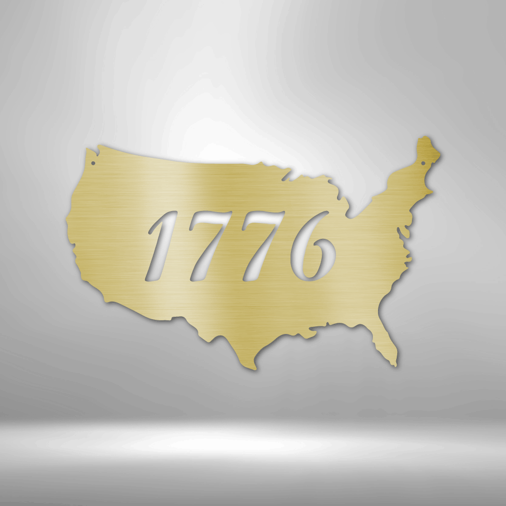 1776 US Steel Sign Steel Art Wall Metal Decor Steel Art Wall Metal Decor-Express Your Love Gifts