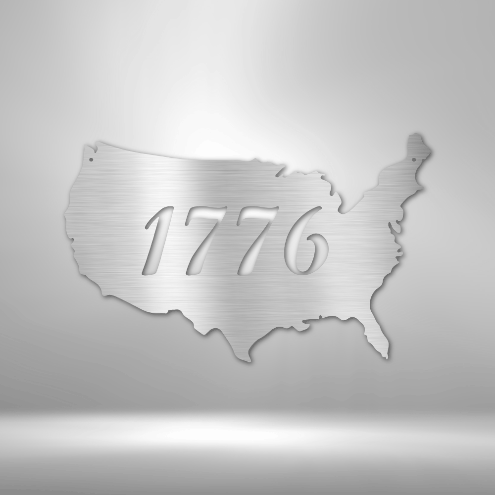 1776 US Steel Sign Steel Art Wall Metal Decor Steel Art Wall Metal Decor-Express Your Love Gifts