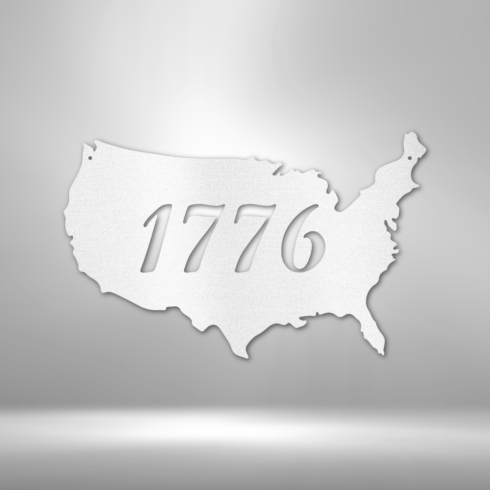 1776 US Steel Sign Steel Art Wall Metal Decor Steel Art Wall Metal Decor-Express Your Love Gifts