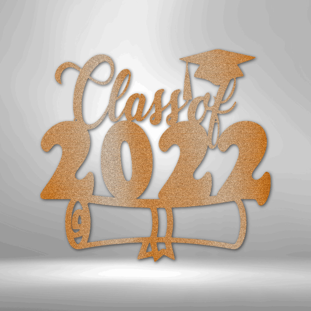 Personalized Class of 2022 Diploma Steel Sign Steel Art Wall Metal Decor-Express Your Love Gifts