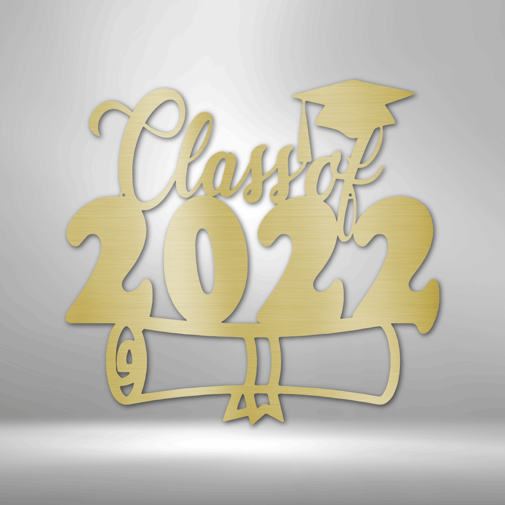 Personalized Class of 2022 Diploma Steel Sign Steel Art Wall Metal Decor-Express Your Love Gifts