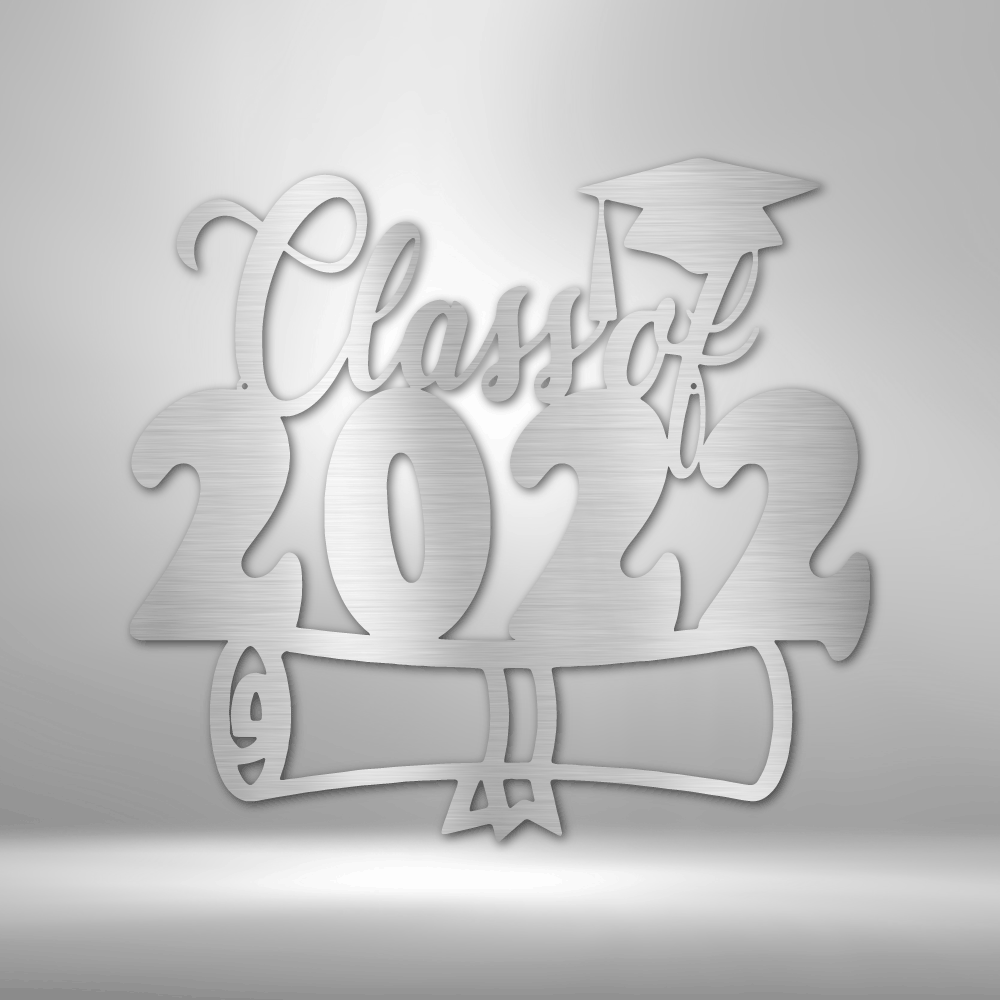 Personalized Class of 2022 Diploma Steel Sign Steel Art Wall Metal Decor-Express Your Love Gifts