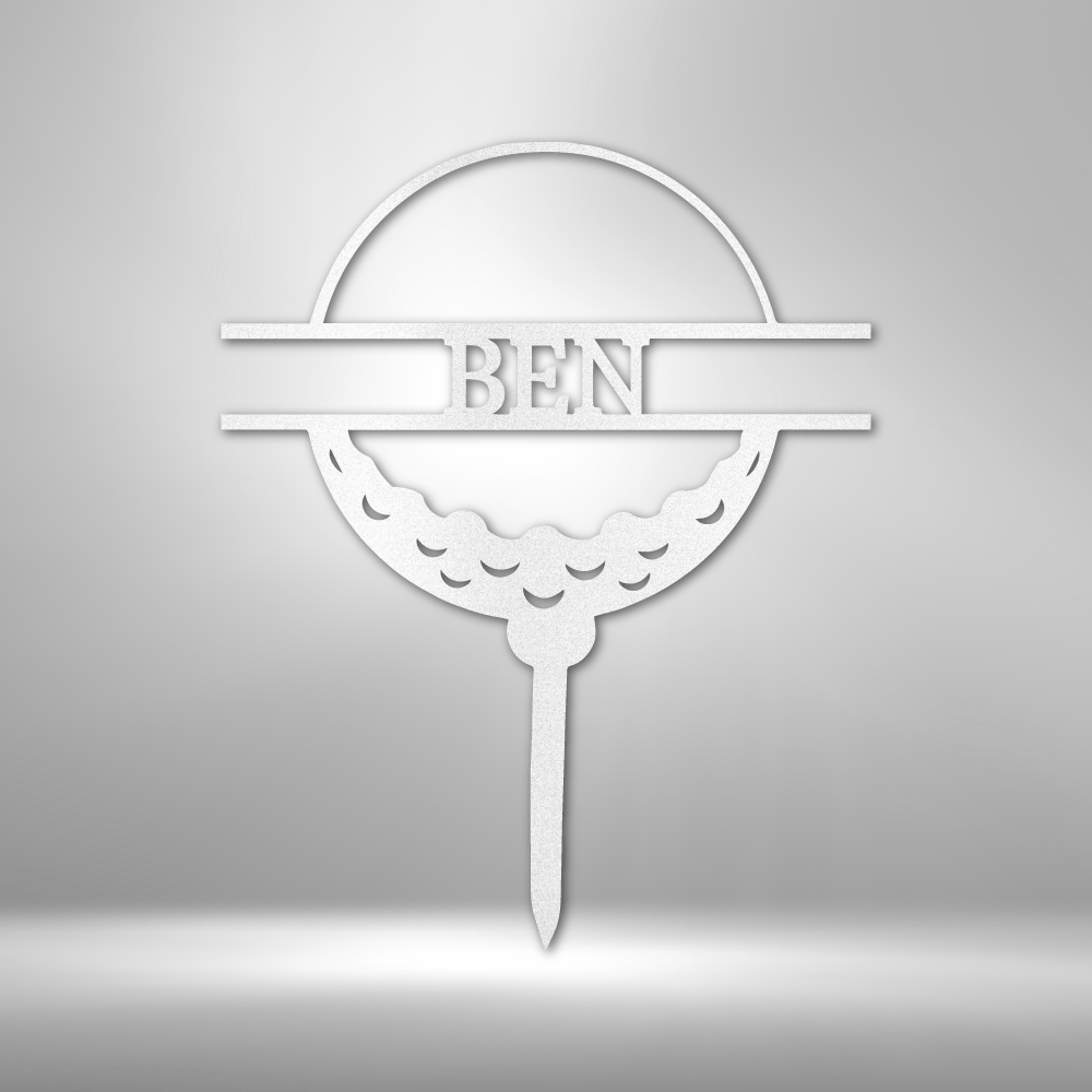 Personalized Golf Ball Monogram Steel Sign Steel Art Wall Metal Decor-Express Your Love Gifts