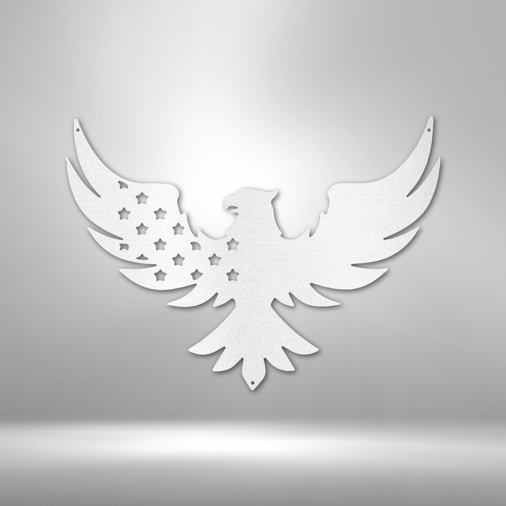 Patriotic Eagle Steel Sign Steel Art Wall Metal Decor-Express Your Love Gifts