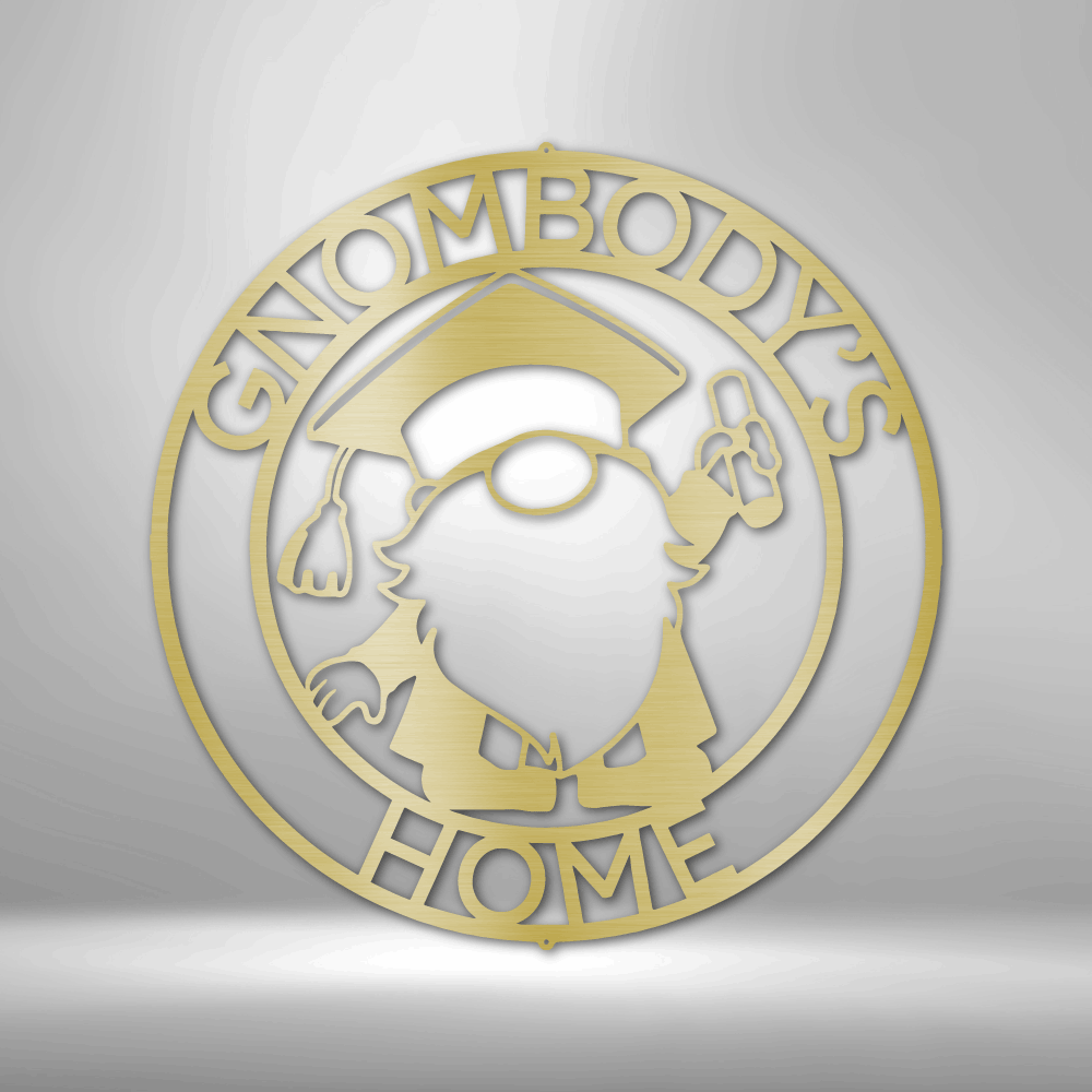 Personalized Gnome Ring Monogram Steel Sign Steel Art Wall Metal Decor-Express Your Love Gifts