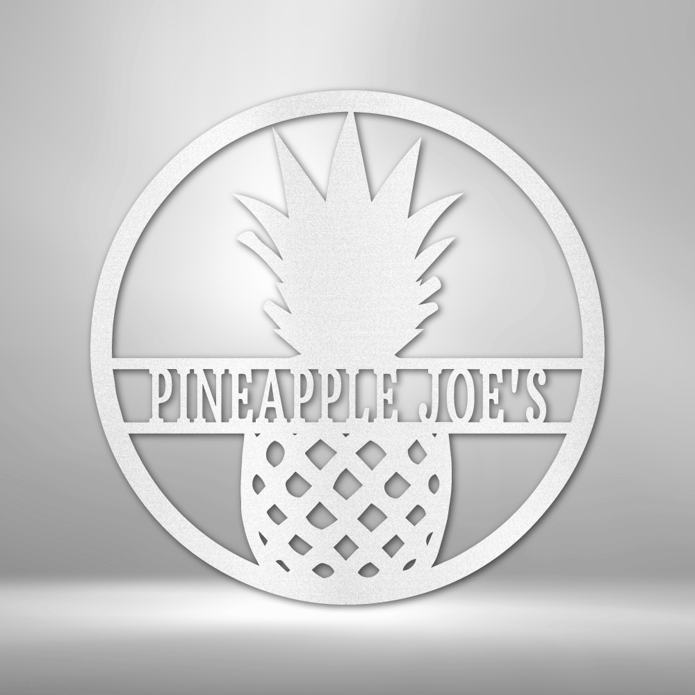 Personalized Pineapple Monogram Steel Sign Steel Art Wall Metal Decor-Express Your Love Gifts