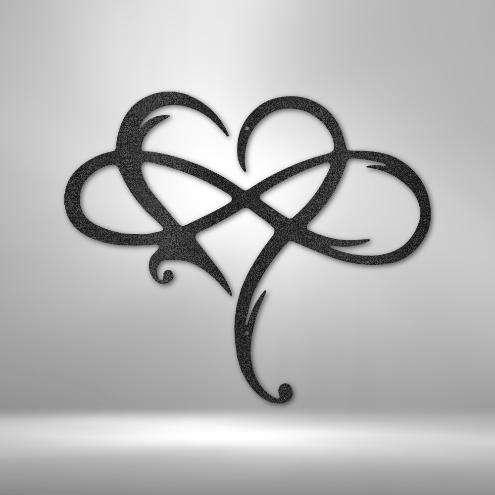 Infinity and Heart Steel Sign Steel Art Wall Metal Decor-Express Your Love Gifts