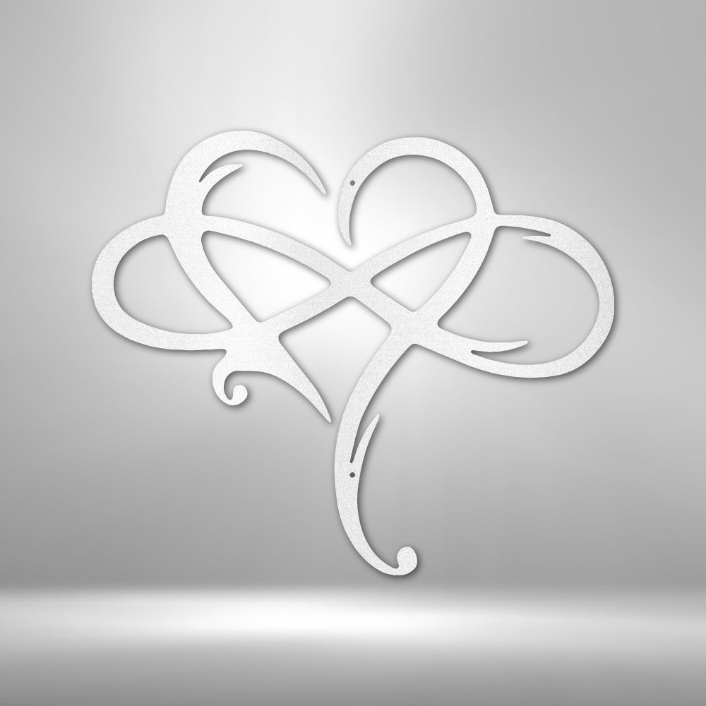 Infinity and Heart Steel Sign Steel Art Wall Metal Decor-Express Your Love Gifts