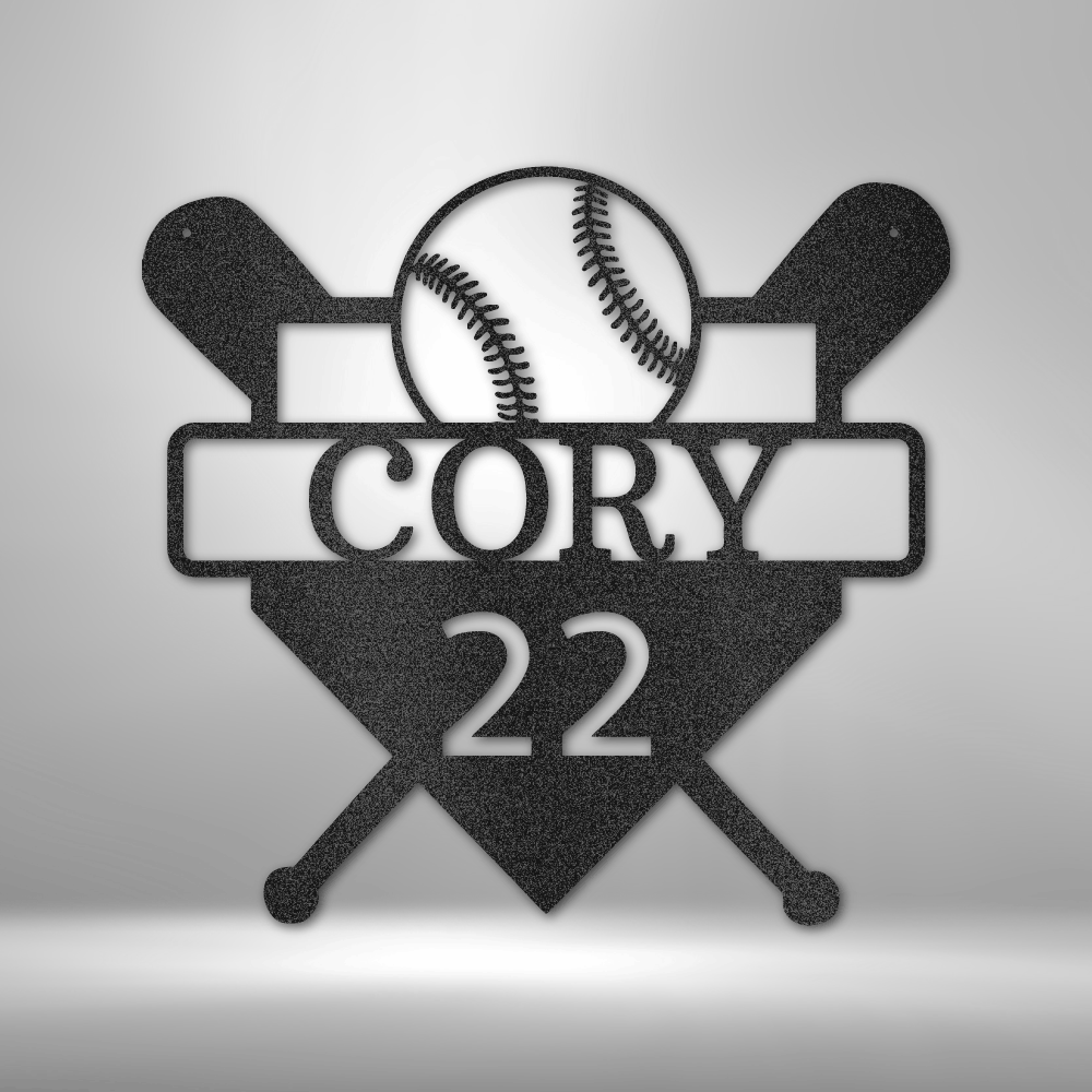 Personalized Custom Baseball Monogram Steel Sign Steel Art Wall Metal Decor-Express Your Love Gifts