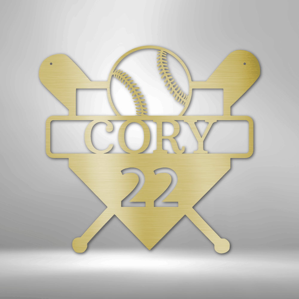 Personalized Custom Baseball Monogram Steel Sign Steel Art Wall Metal Decor-Express Your Love Gifts