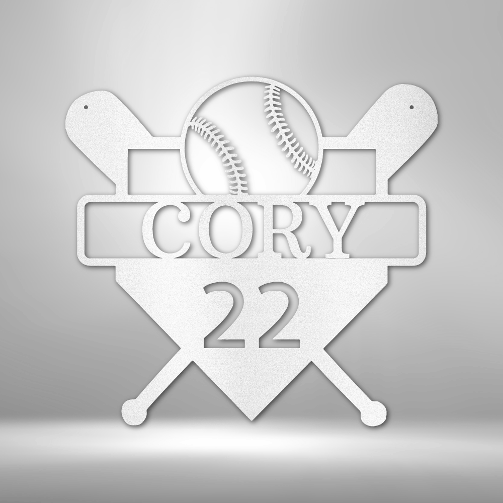 Personalized Custom Baseball Monogram Steel Sign Steel Art Wall Metal Decor-Express Your Love Gifts