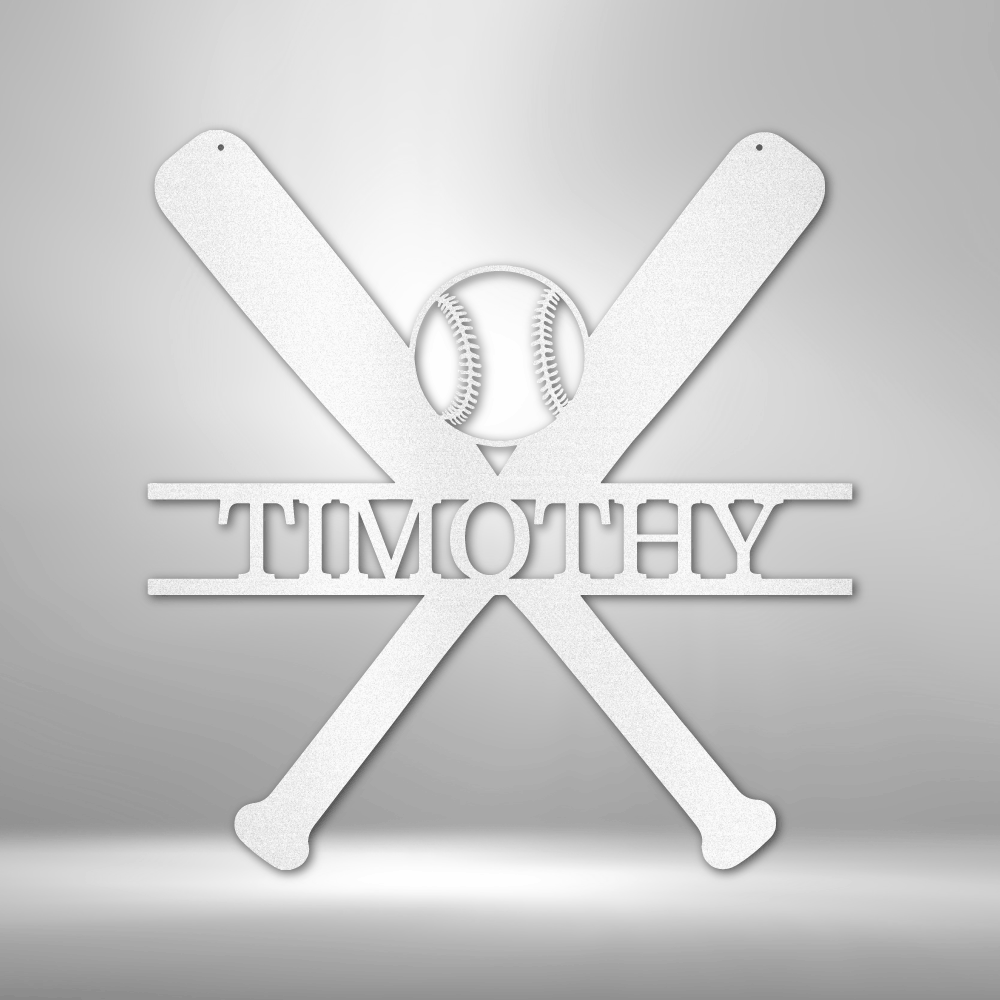 Personalized Batter Up Steel Sign Steel Art Wall Metal Decor-Express Your Love Gifts