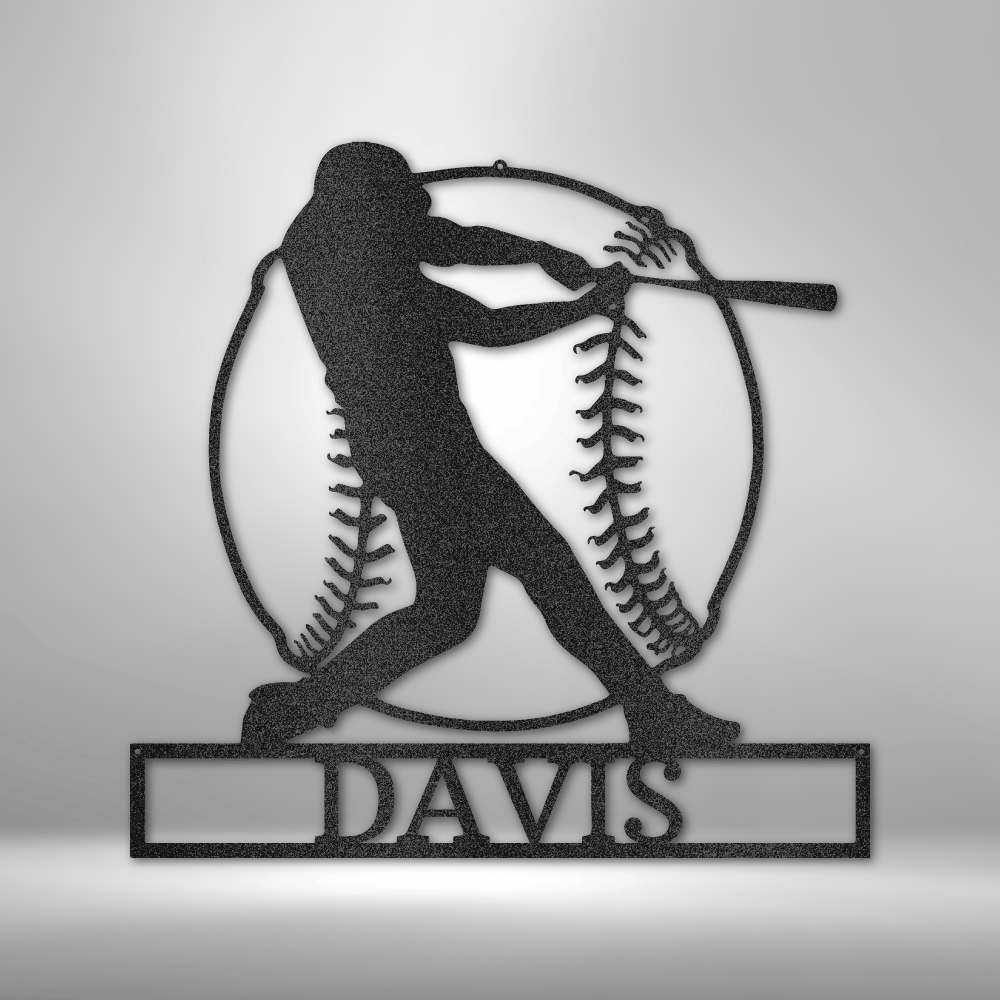 Personalized Home Run Monogram Steel Sign Steel Art Wall Metal Decor-Express Your Love Gifts