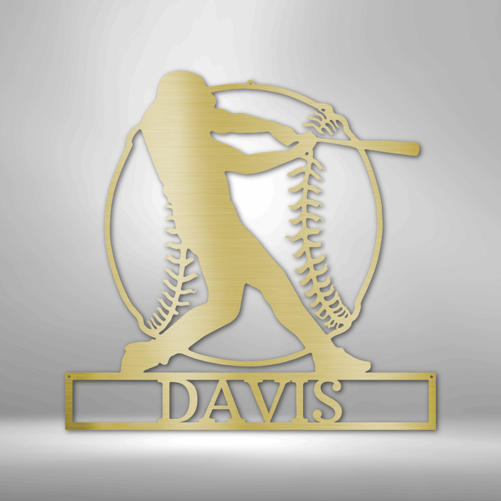 Personalized Home Run Monogram Steel Sign Steel Art Wall Metal Decor-Express Your Love Gifts