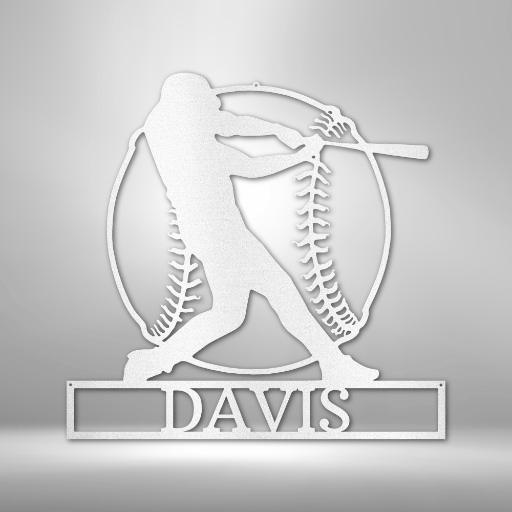 Personalized Home Run Monogram Steel Sign Steel Art Wall Metal Decor-Express Your Love Gifts