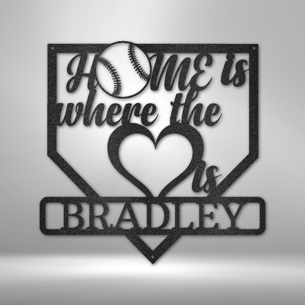 Personalized Love Baseball Monogram Steel Sign Steel Art Wall Metal Decor-Express Your Love Gifts