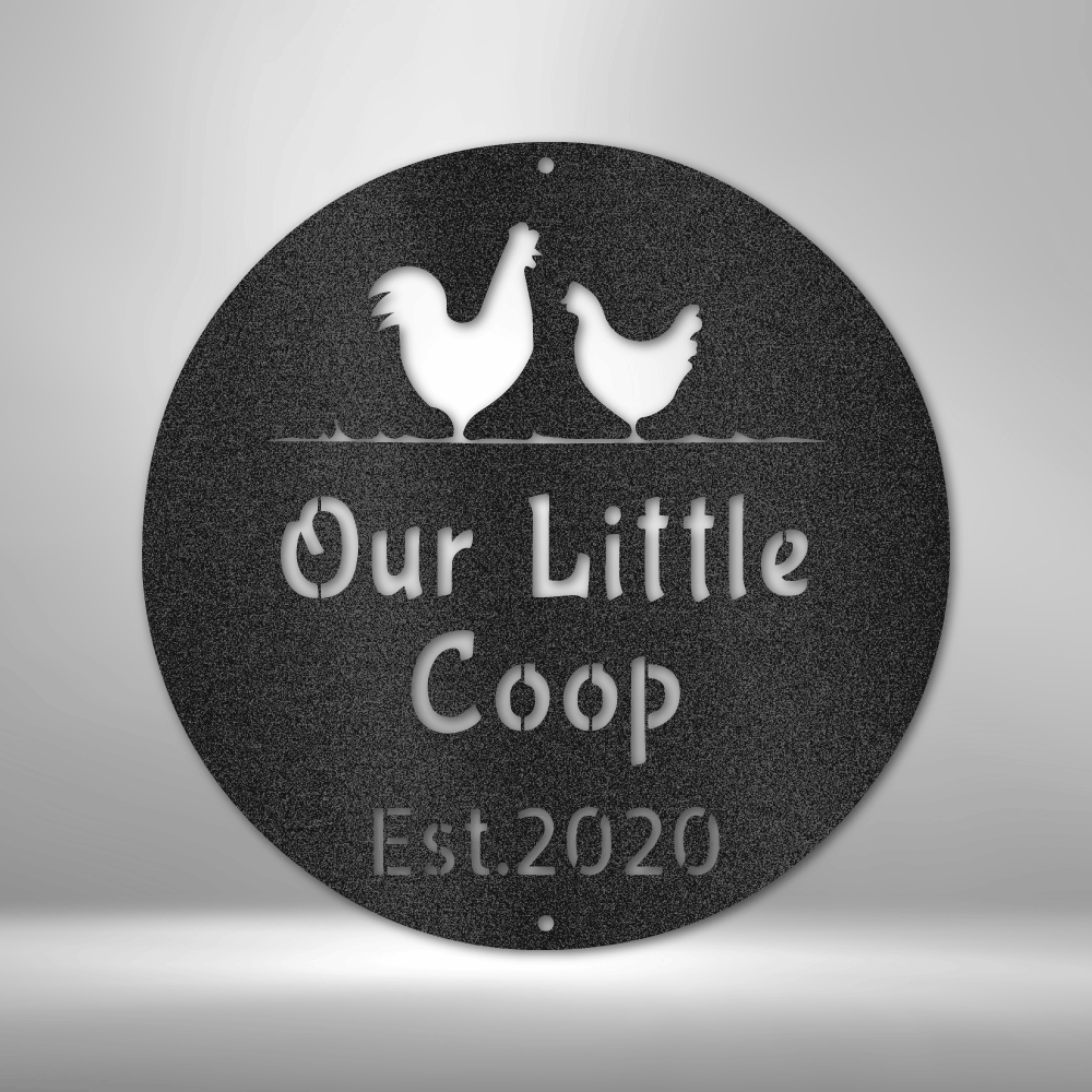 Personalized Chicken Coop Steel Sign Steel Art Wall Metal Decor-Express Your Love Gifts