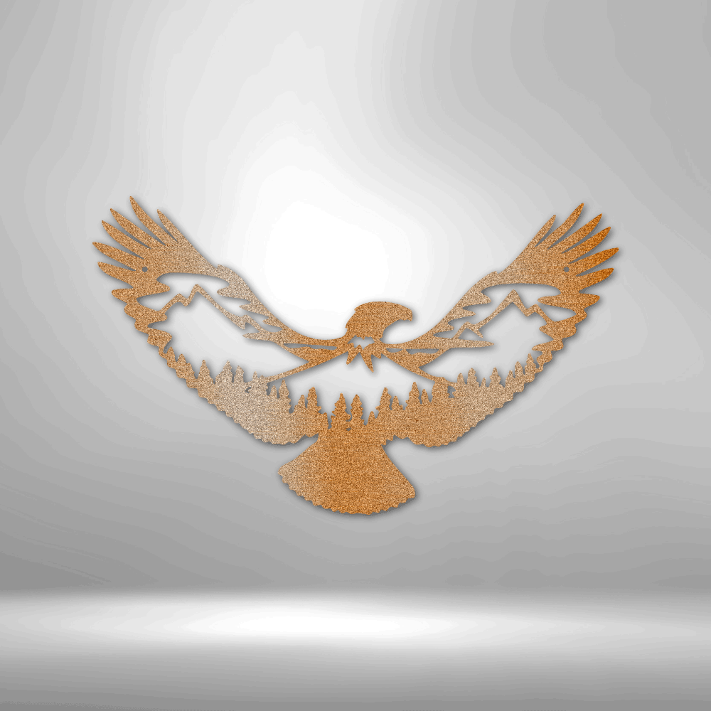 Eagle Scene Metal Art Eagle Metal Wall Art Eagle Wall Decor Wall Hanging-Express Your Love Gifts