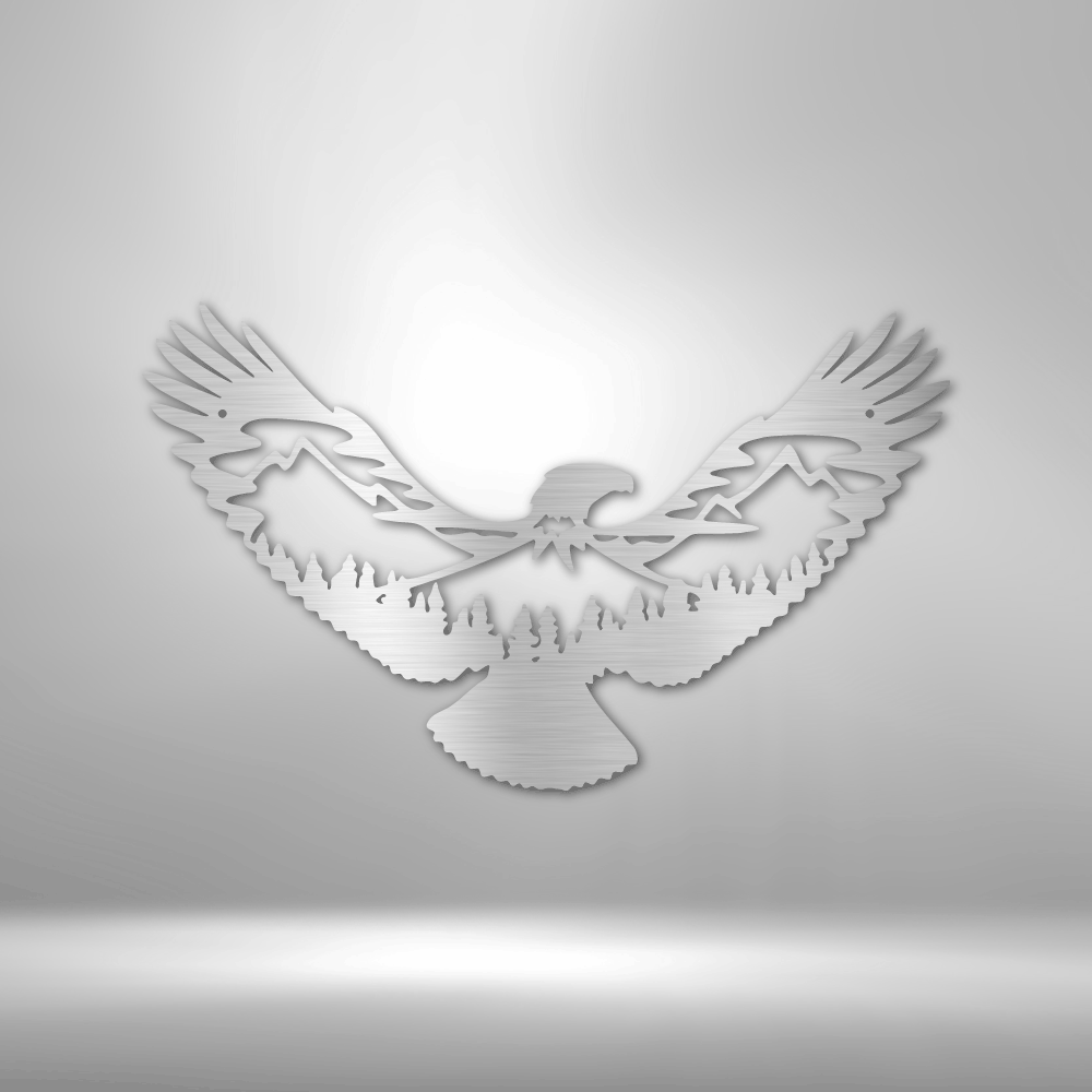 Eagle Scene Metal Art Eagle Metal Wall Art Eagle Wall Decor Wall Hanging-Express Your Love Gifts