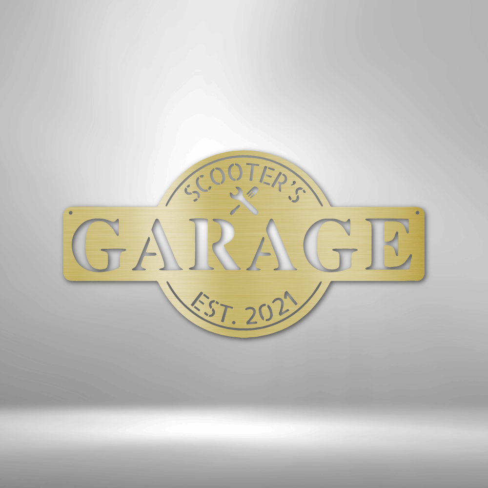 Personalized Garage Monogram Steel Sign Steel Art Wall Metal Decor-Express Your Love Gifts