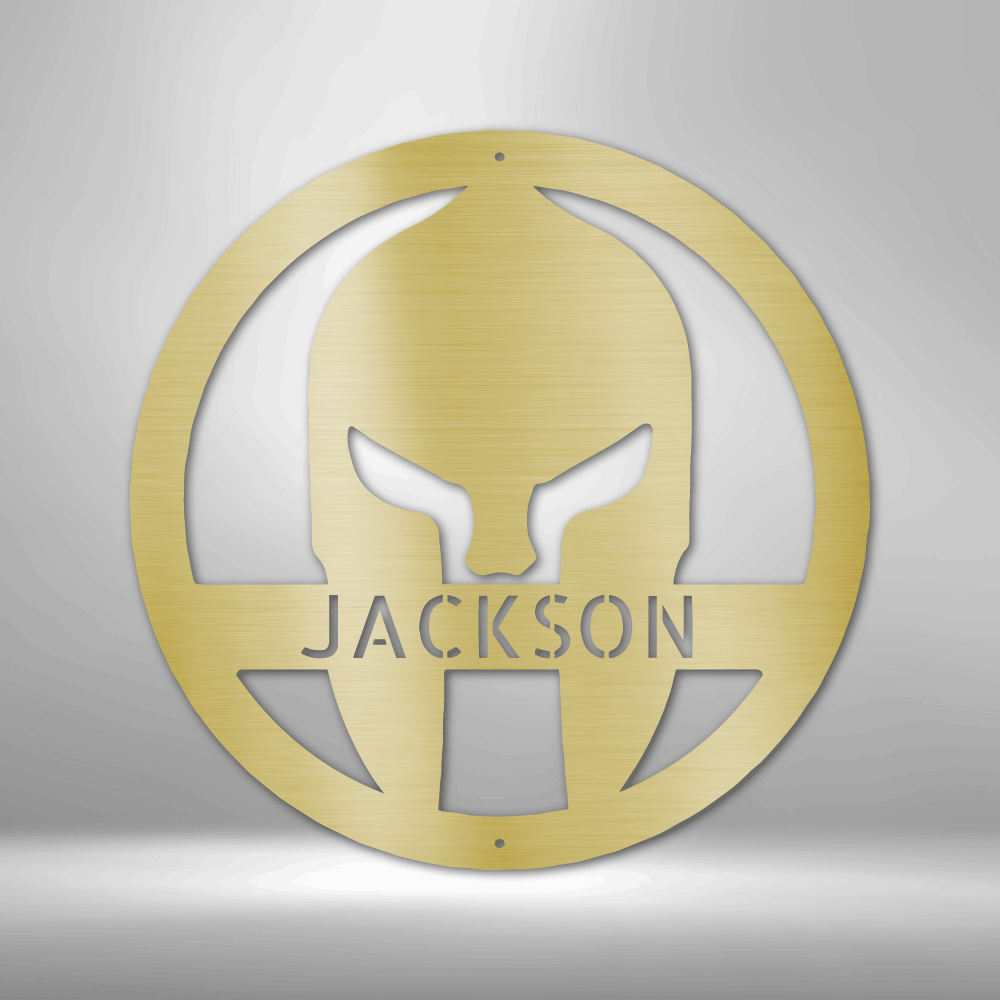 Personalized Spartan Helmet Steel Sign Steel Art Wall Metal Decor-Express Your Love Gifts