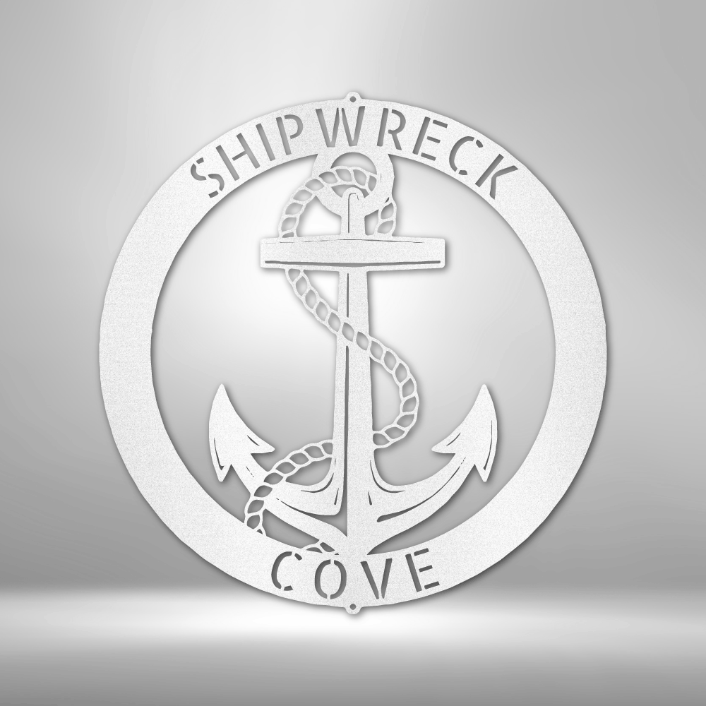 Personalized Elaborate Anchor Ring Steel Sign Steel Art Wall Metal Decor-Express Your Love Gifts