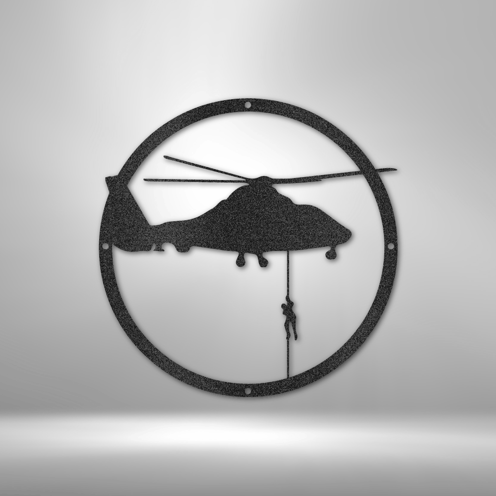 Helicopter Drop Steel Sign Steel Art Wall Metal Decor-Express Your Love Gifts