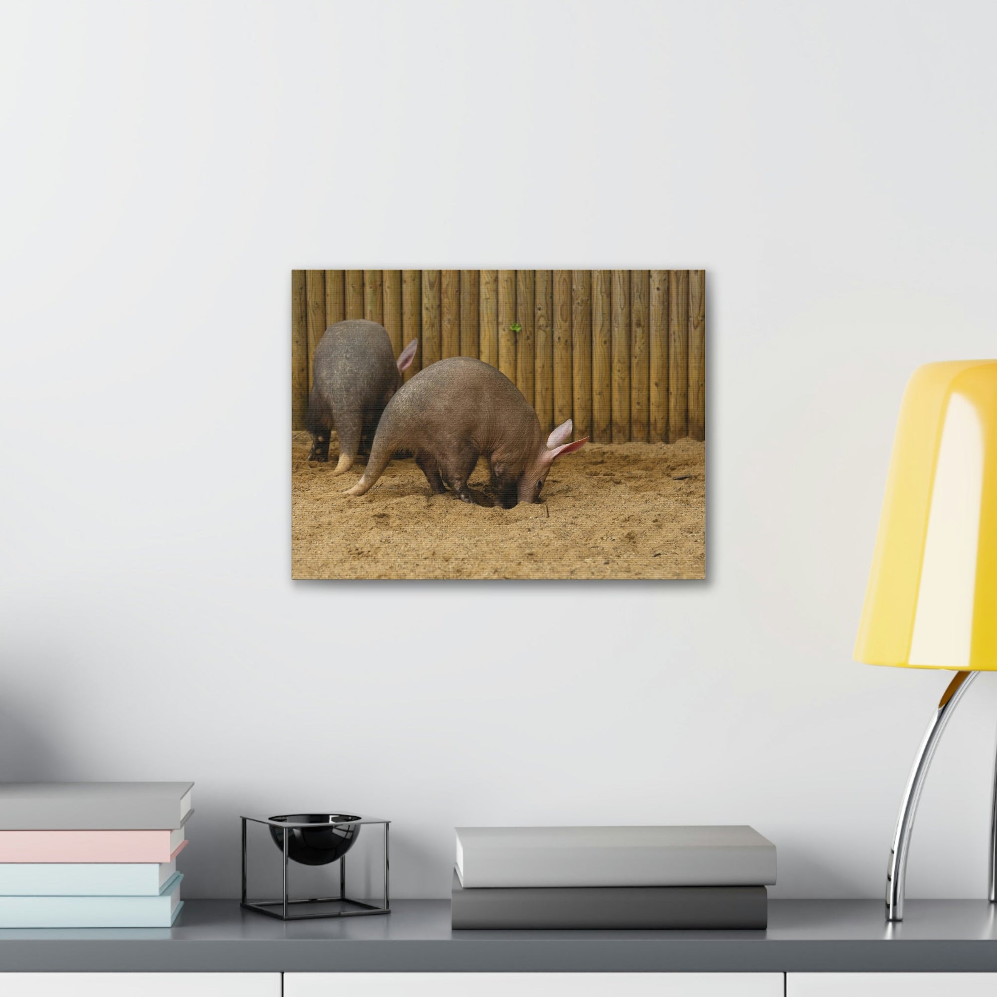 Scripture Walls Aardvark Digging In Soil Aardvark Couple Print Animal Wall Art Wildlife Canvas Prints Wall Art Ready to Hang Unframed-Express Your Love Gifts