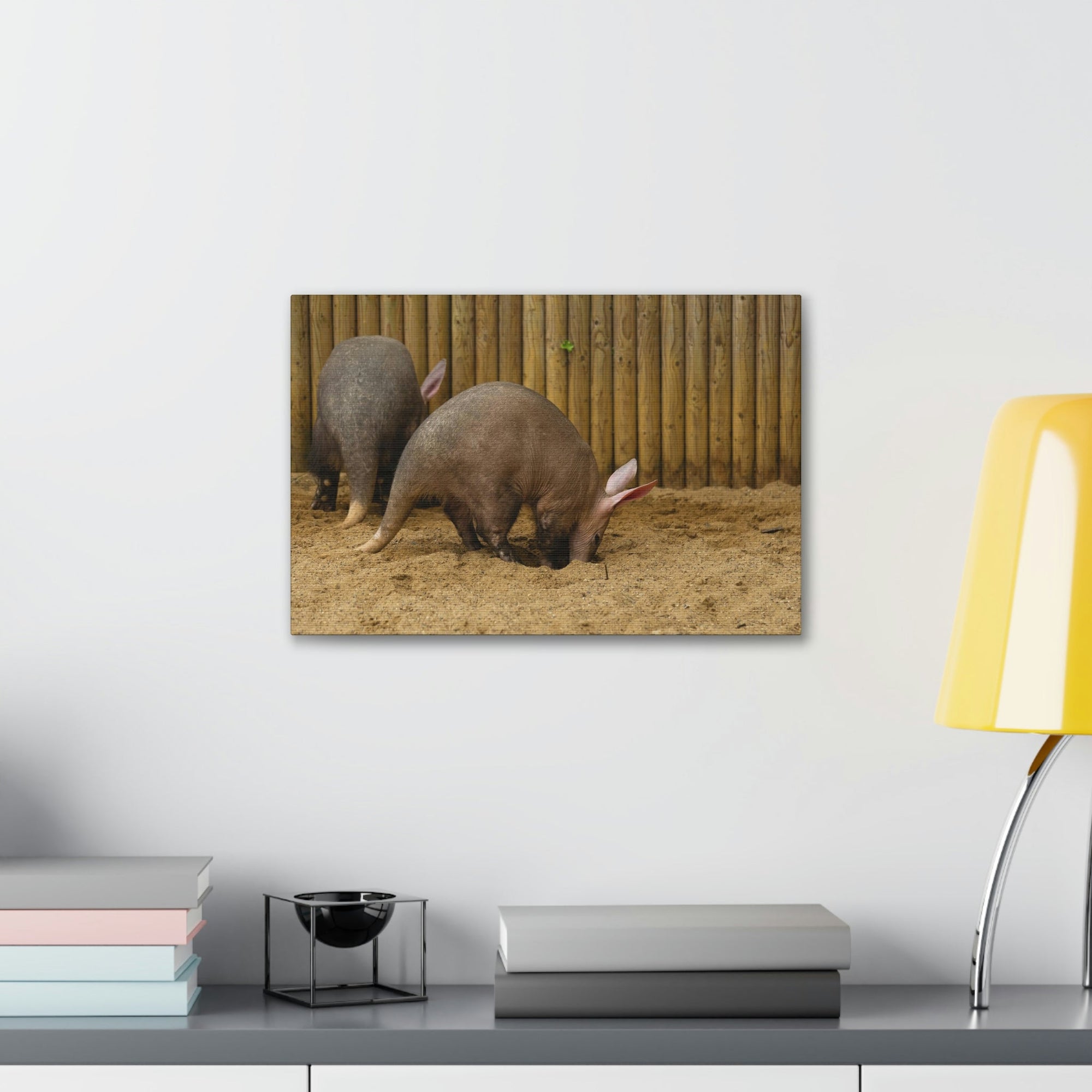 Scripture Walls Aardvark Digging In Soil Aardvark Couple Print Animal Wall Art Wildlife Canvas Prints Wall Art Ready to Hang Unframed-Express Your Love Gifts